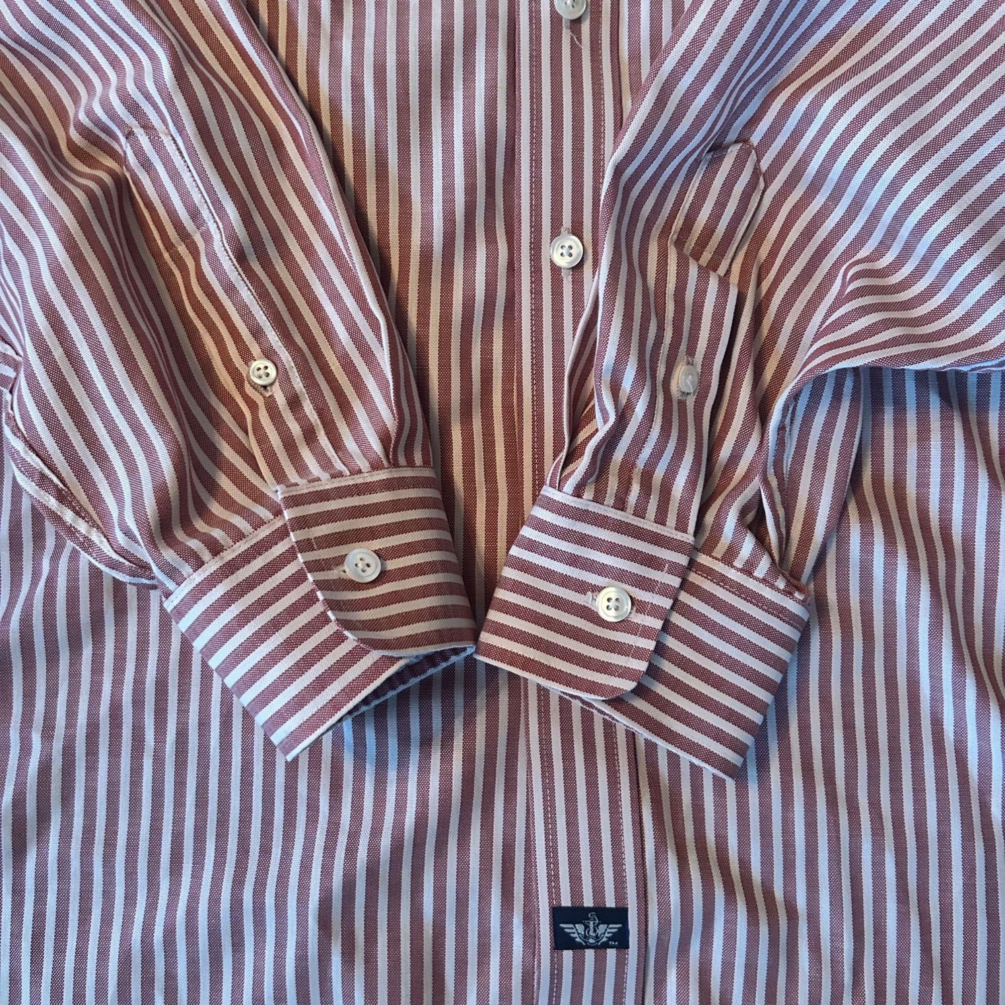 Dockers Vintage Dockers Striped Wrinkle Free Button Down Oxford Shir Size US XL / EU 56 / 4 - 6 Thumbnail