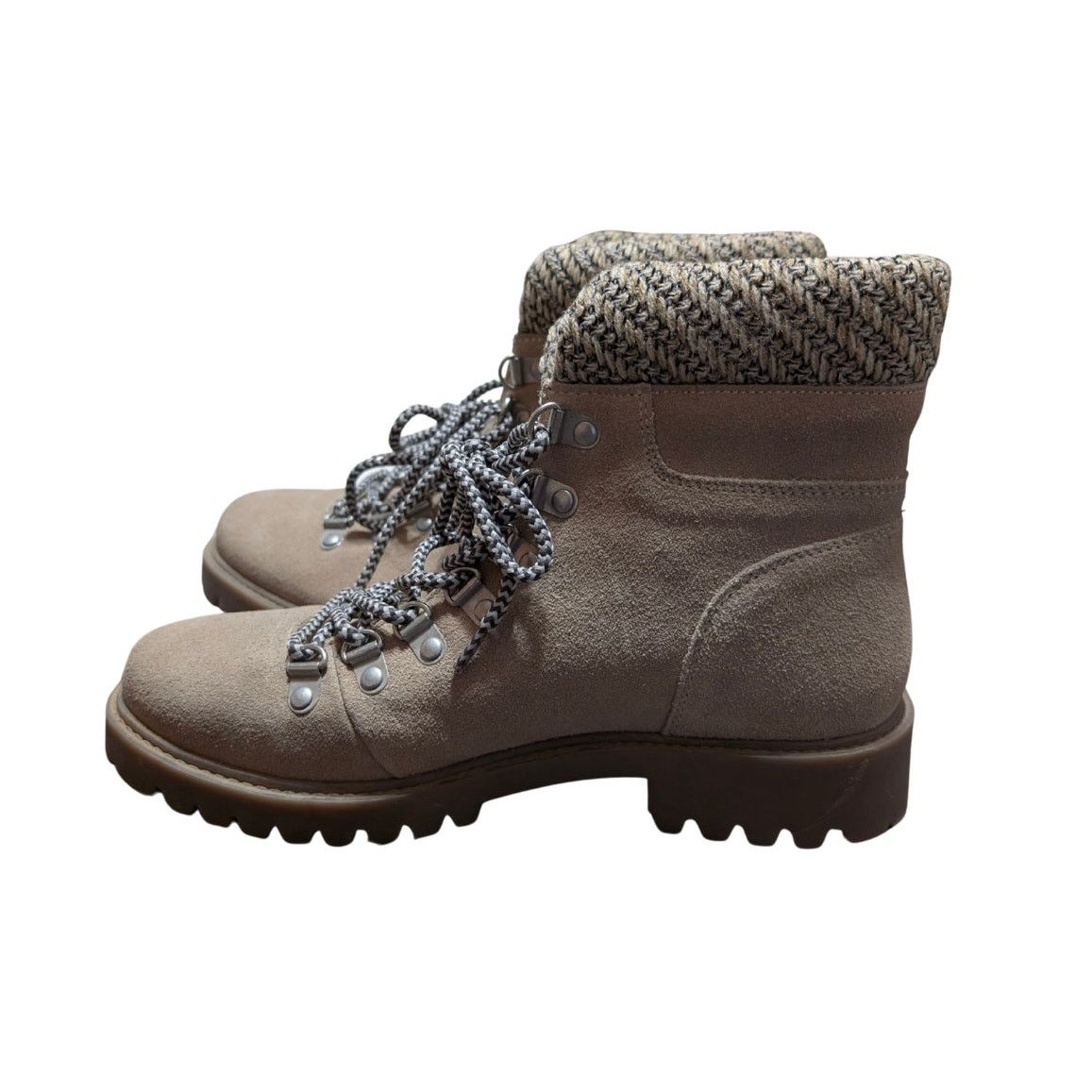 Unknown London Cleo + Wolf Hiking Boots Tan Fur Lined Lace Up Women’s 8.5" Size US 8.5 / IT 38.5 - 3 Thumbnail