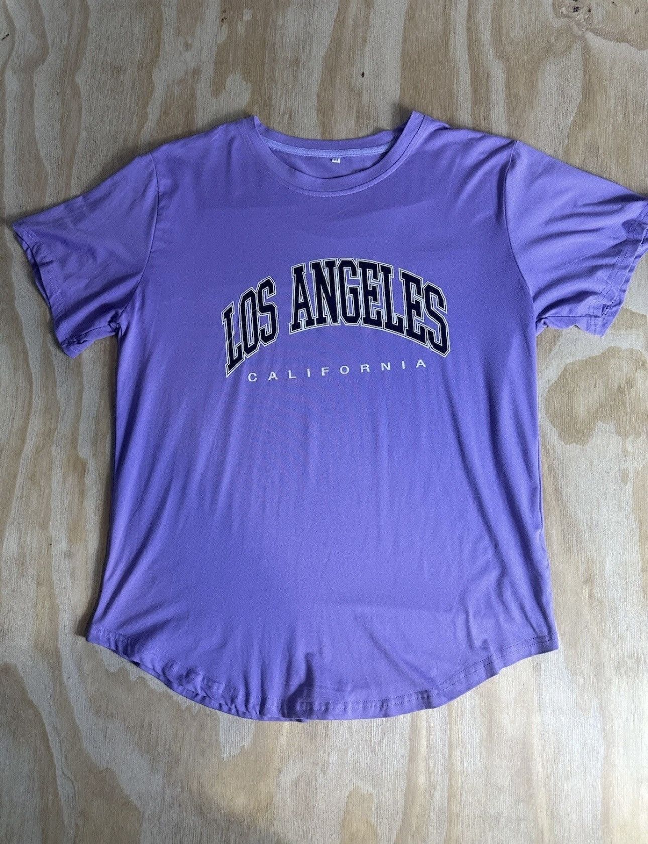 Vintage Los Angeles California T-Shirt Purple Size M Cotton Graphic Size US M / EU 48-50 / 2 - 2 Thumbnail