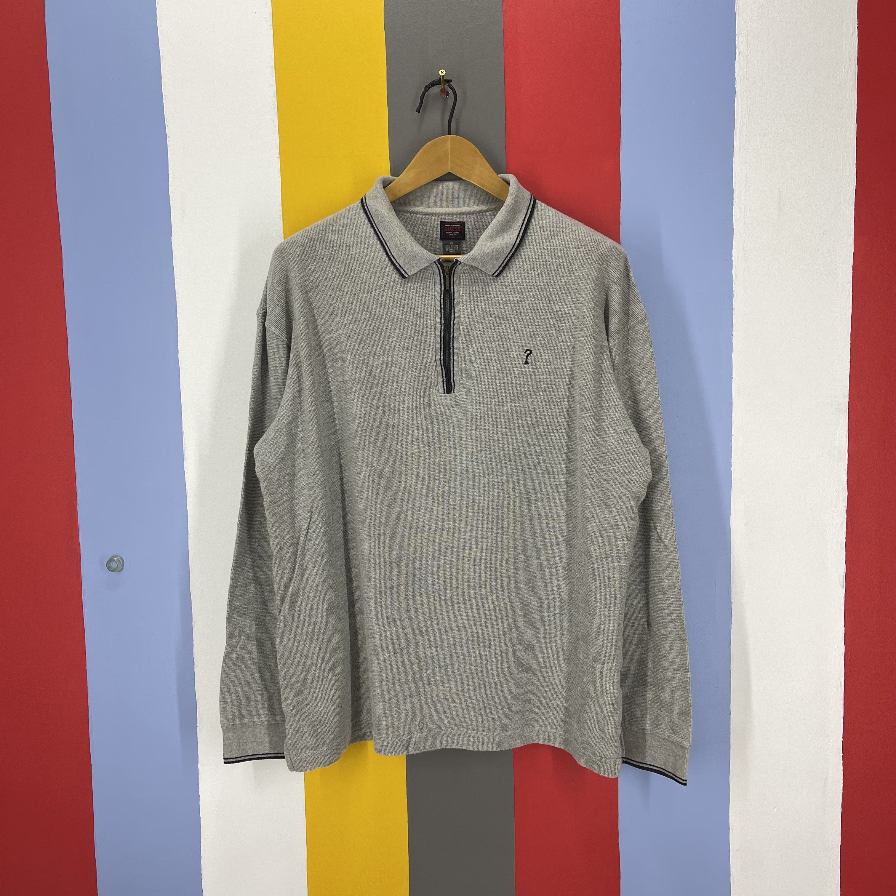 Guess 90s Vintage GUESS Long Sleeve Polo T Shirt #1194/AP Size US XL / EU 56 / 4 - 1 Thumbnail