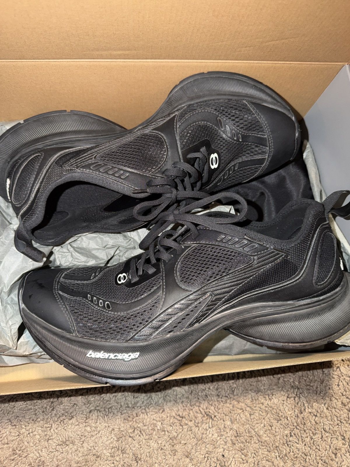 Balenciaga Balenciaga Circuit Sneaker Black Size US 10 / EU 43 - 1 Thumbnail