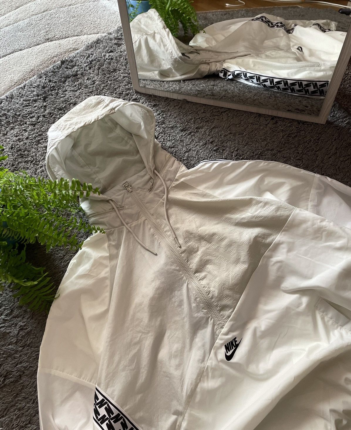 Nike × Vintage Nike Anorak Light Jacket Streetwear Oversize Big Logo Rare Size US L / EU 52-54 / 3 - 14 Thumbnail