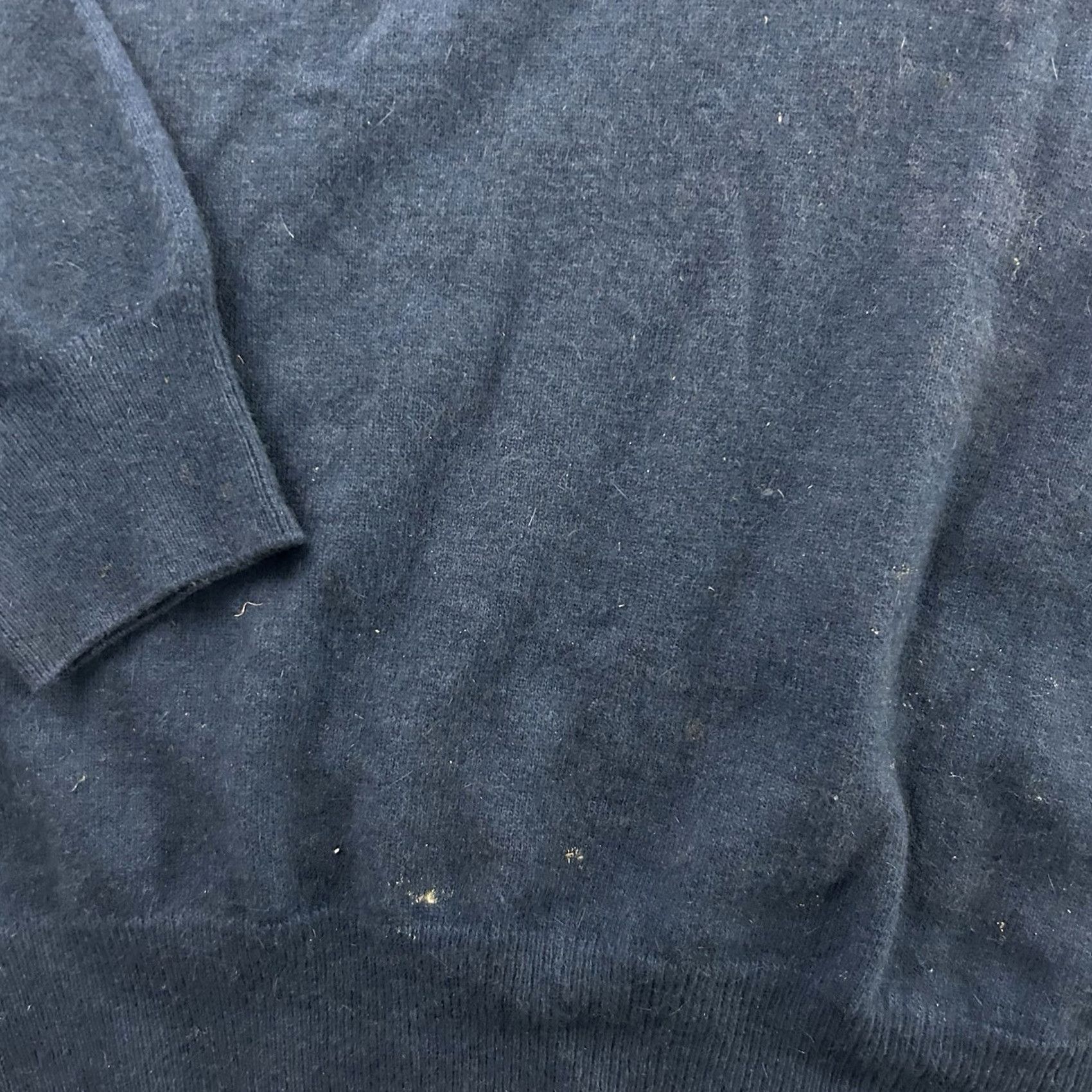 Yves Saint Laurent VINTAGE Yves Saint Laurent V Neck Wool & Rabbit Hair Sweater Men XL Blue Pullover Knit Wool Mens XL Blue Saint Laurent V-Neck Sweater Size US XL / EU 56 / 4 - 4 Thumbnail