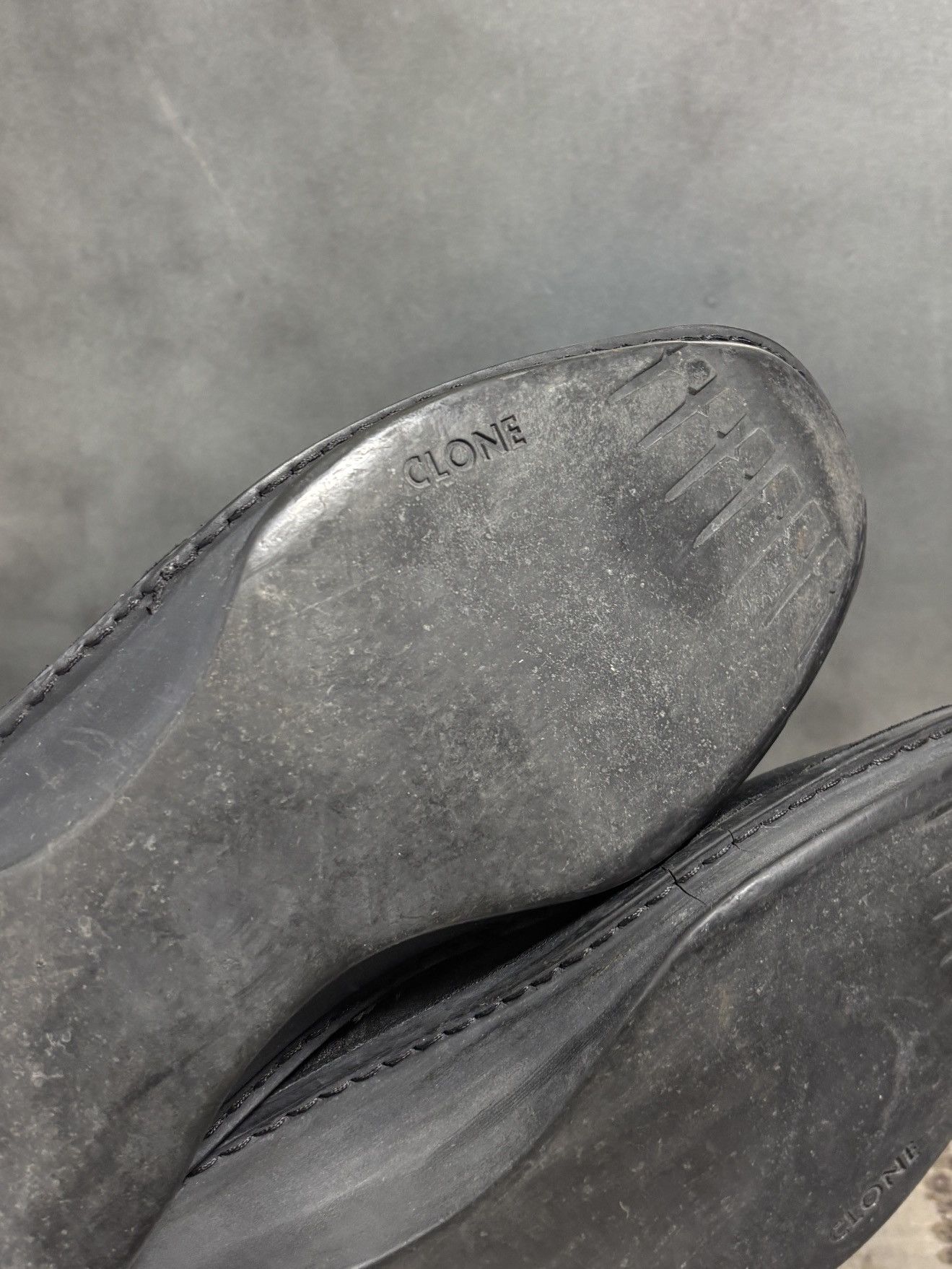 Bruno Bordese 2000s Clone by Bruno Bordese Leather Loafers Designer Square Size US 12 / EU 45 - 5 Thumbnail