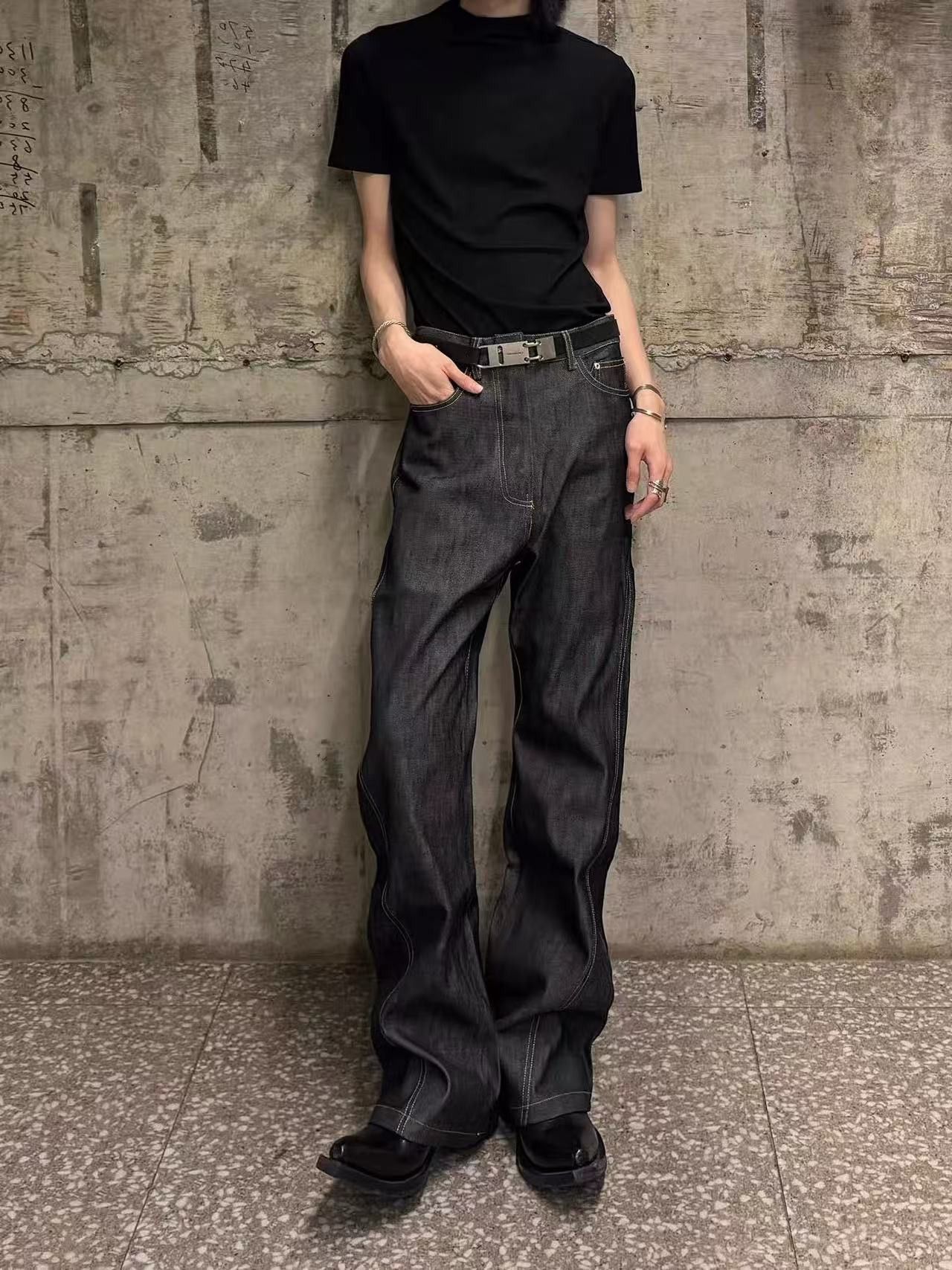 Japanese Brand America straight high-street versatile flared jeans Size US 32 / EU 48 - 2 Thumbnail