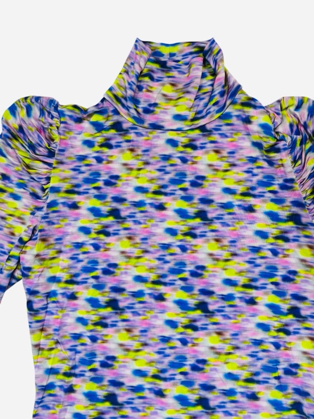Tanya Taylor Tanya Taylor Adonica Long Sleeve High Neck Top In Blue Haze Size M / US 6-8 / IT 42-44 - 4 Thumbnail