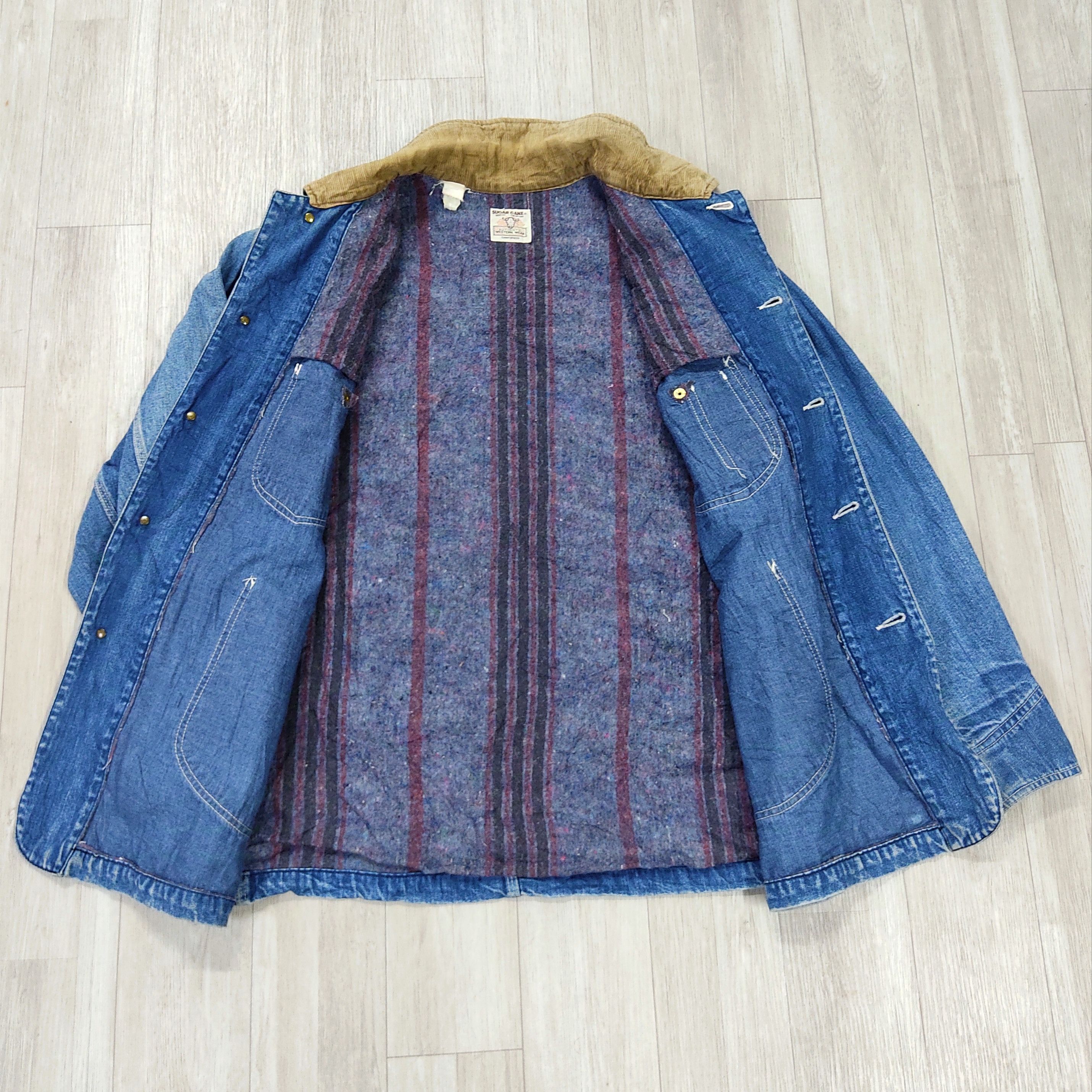 Sugar Cane Vintage Sugar Cane Blanket Lined Sanforized Chore Jacket Size US L / EU 52-54 / 3 - 12 Thumbnail