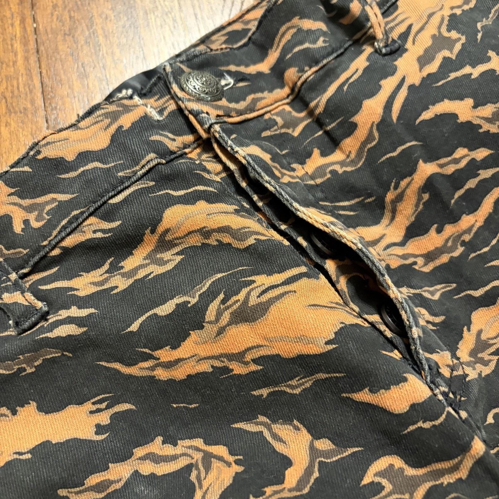 Valabasas Valabasas Pants Men 36x32 Tiger Camo Cargo Strap Buckle Slim Size US 36 / EU 52 - 12 Thumbnail