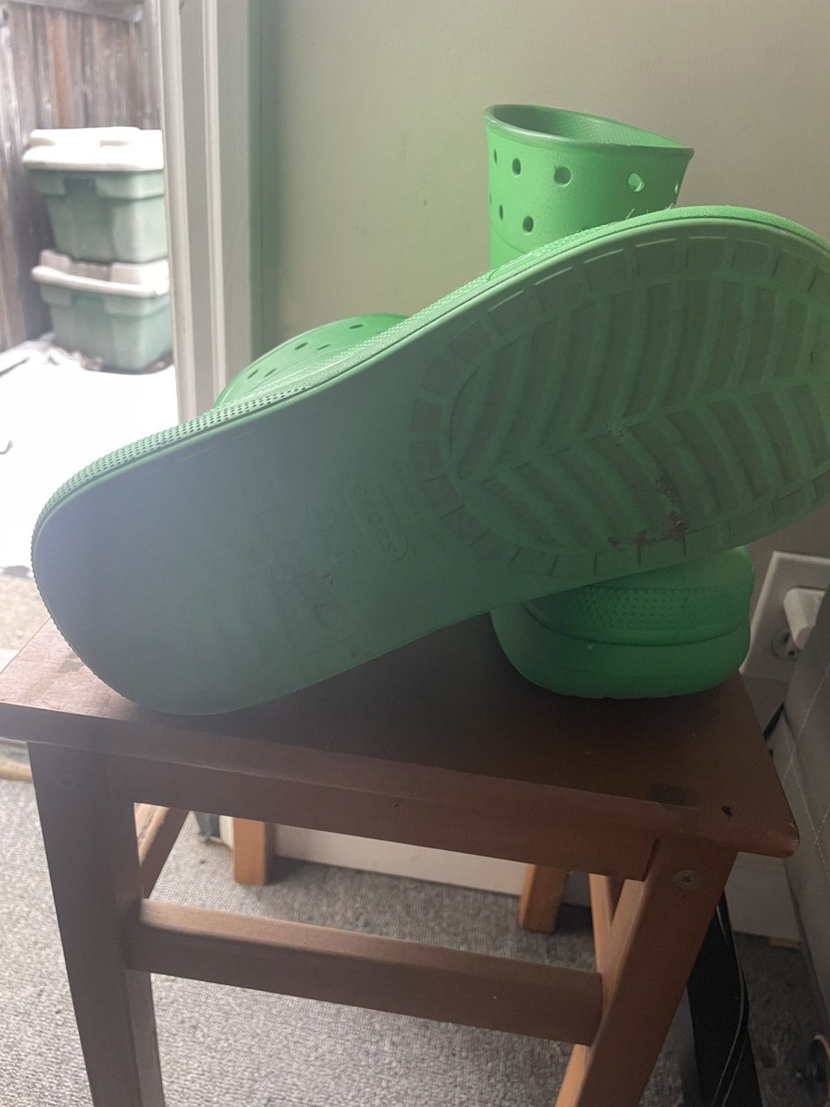 Crocs Croc Crush Rain Boots Size US 11 / EU 44 - 2 Thumbnail