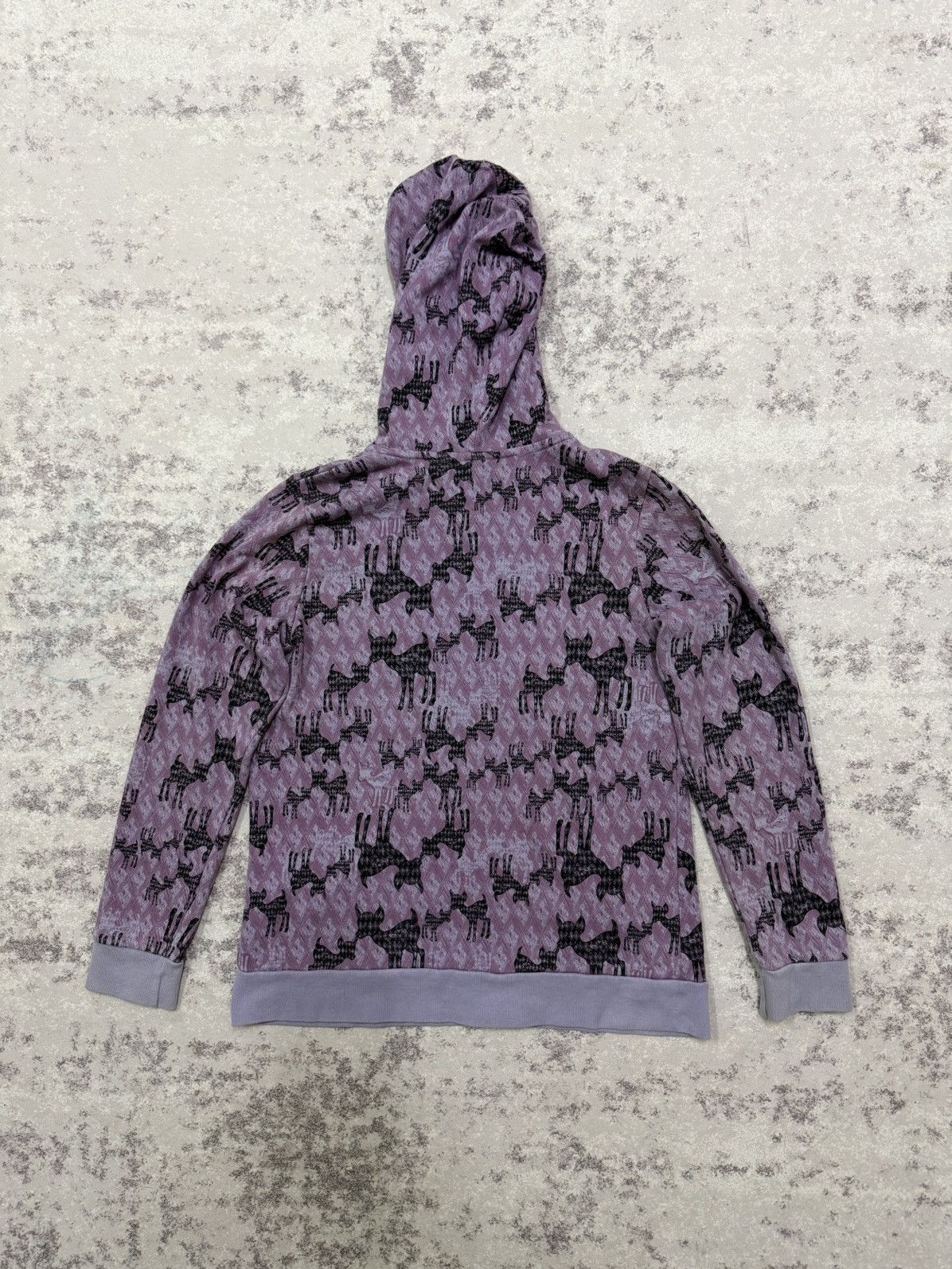Uniqlo Ivanahelsinki Uniqlo Black Cat Patern Zipper Sweater Hoodie Size US S / EU 44-46 / 1 - 8 Thumbnail