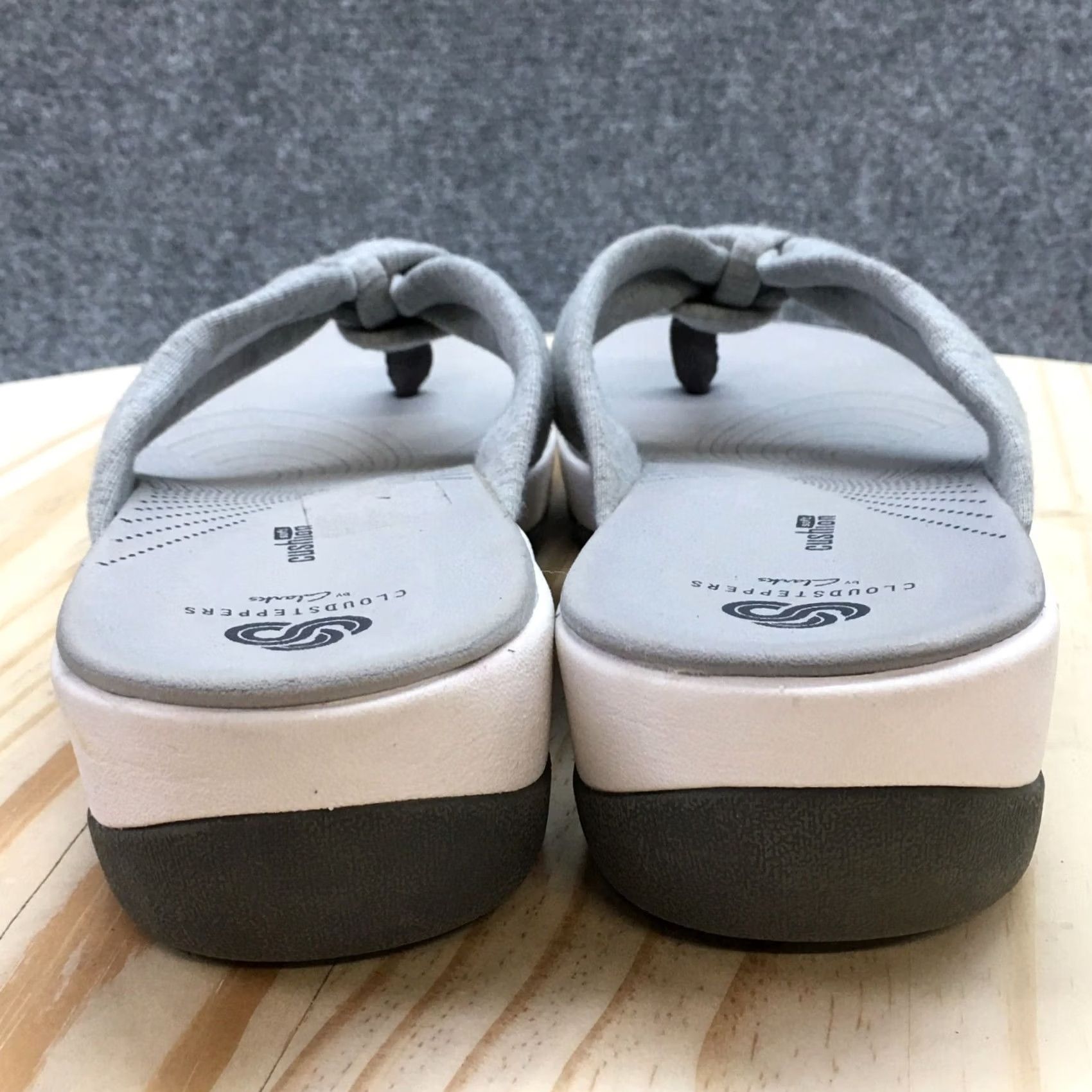 Clarks Clarks Slipper Womens 10M Gray Arla Glison Soft Cushion Slip-On Casual Sandal Size US 10 / IT 40 - 7 Thumbnail