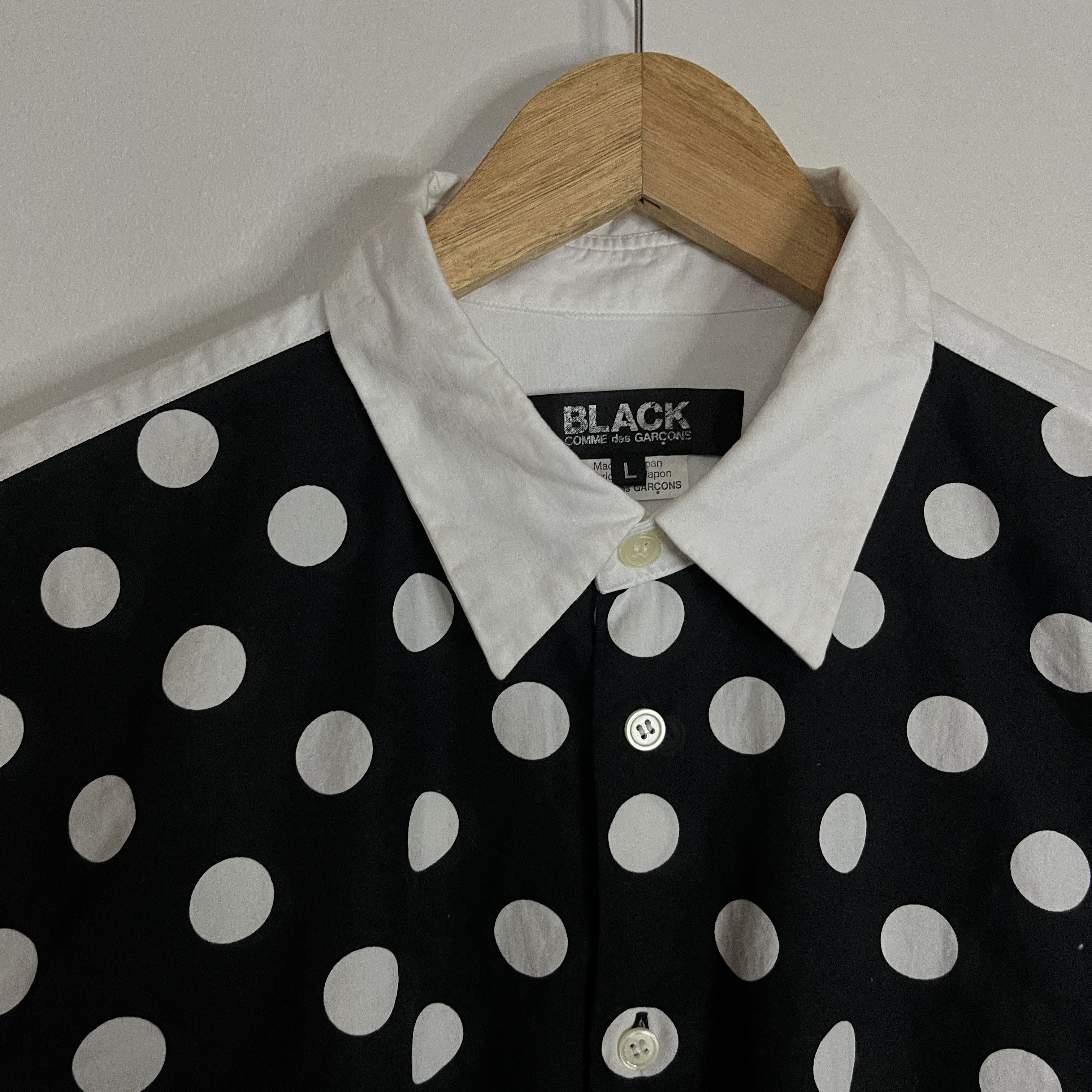 Comme des Garcons Black Comme des Garcons Black Polka-dot Button-up Longsleeves Size US M / EU 48-50 / 2 - 2 Thumbnail