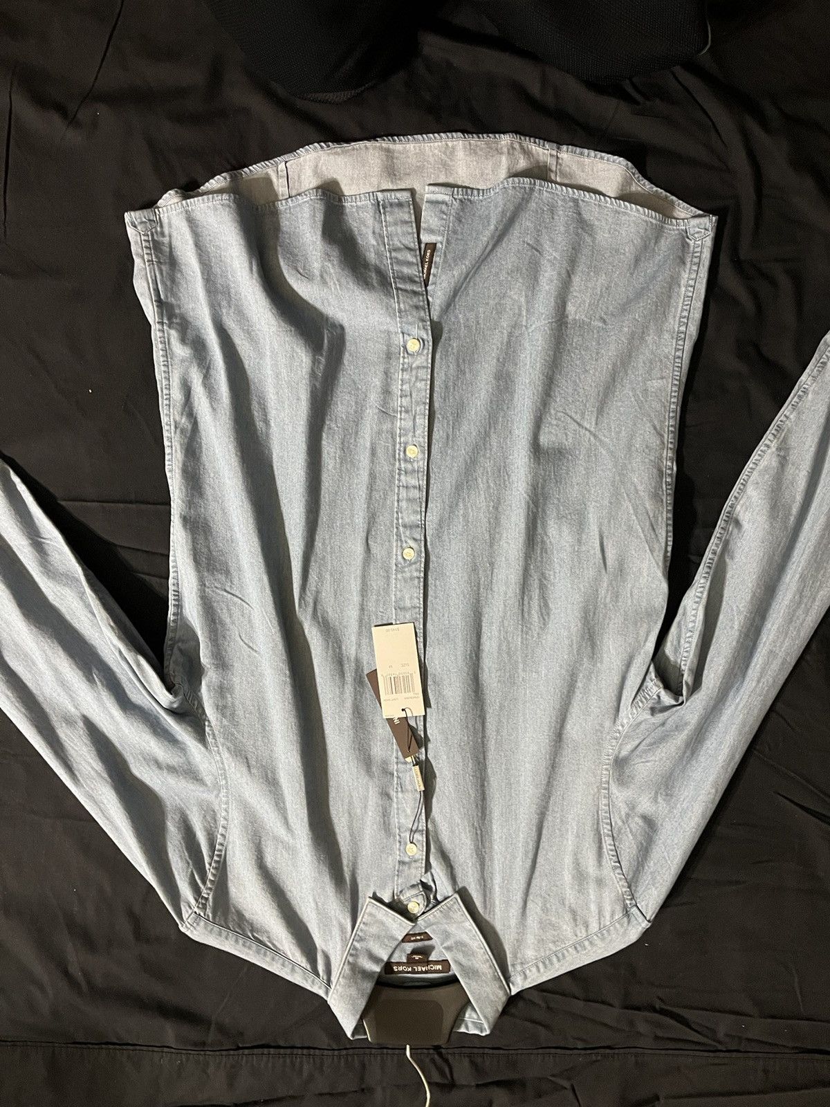 Michael Kors Micheal kors button front dress shirt indigo Size US M / EU 48-50 / 2 - 8 Thumbnail