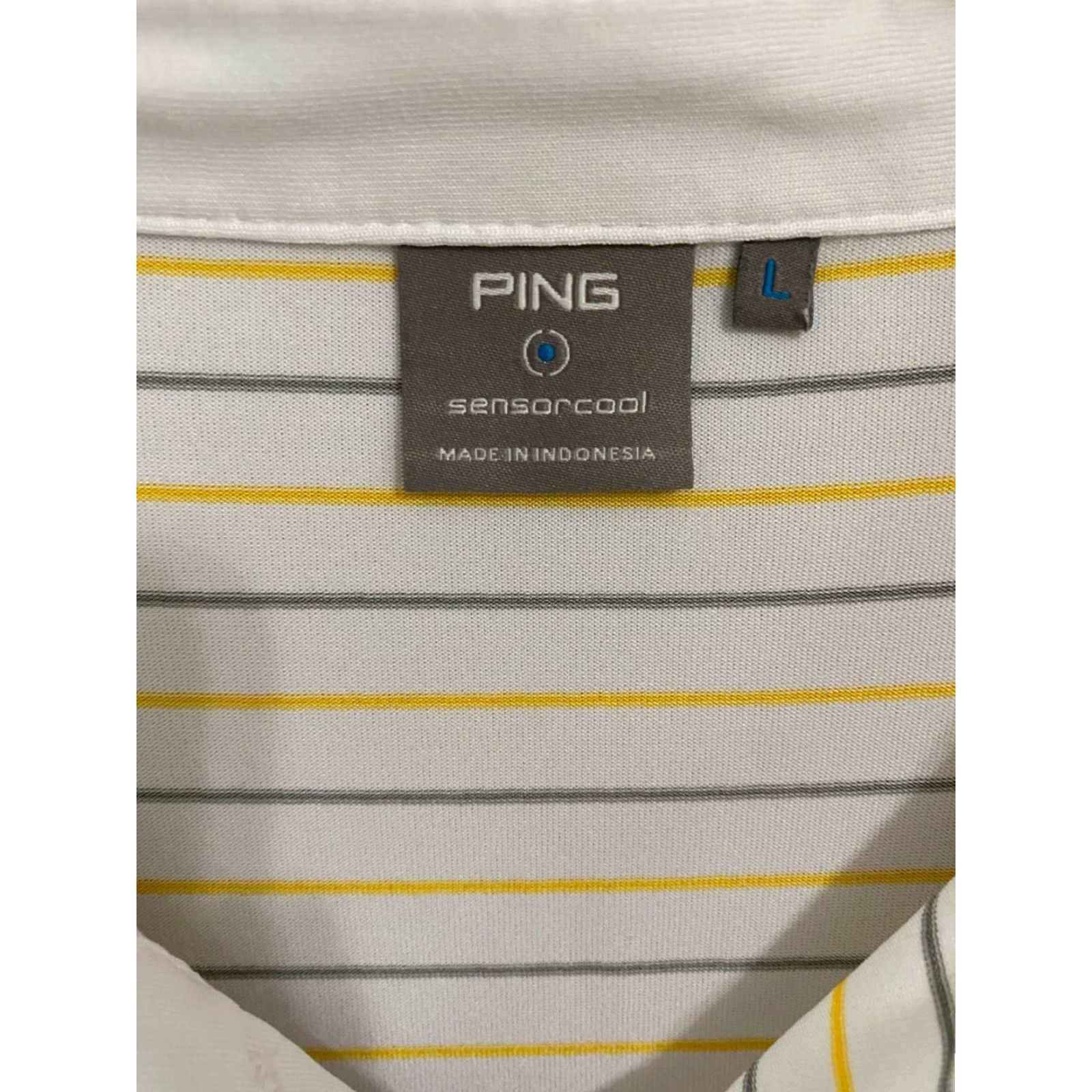 Vintage Ping Sensorcool Polo Shirt Mens L White Short Sleeve Quick Dry Stretch Golf Size US L / EU 52-54 / 3 - 3 Thumbnail