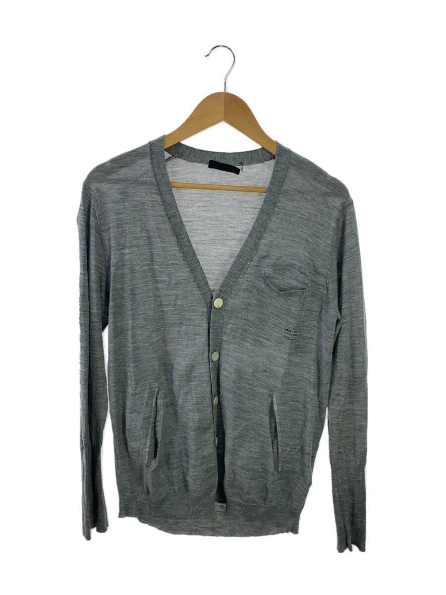image of Undercover Ss10 Less But Better Wool Cardigan in Grey, Men's (Size Medium)