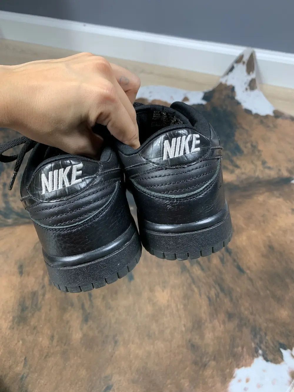 Nike × Vintage Vintage Rare 2004 Nike Dunk Low Black 00s y2k Size US 5.5 / IT 35.5 - 5 Thumbnail