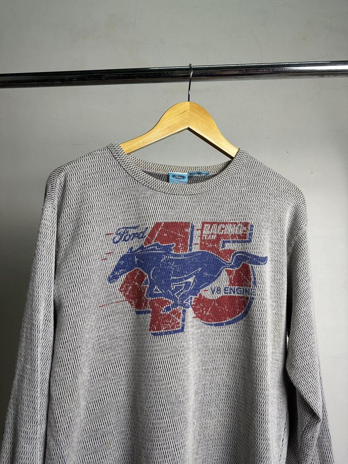 Ford × Vintage Vintage Ford Racing Y2k Thermal longsleeve Shirt Size US L / EU 52-54 / 3 - 2 Thumbnail