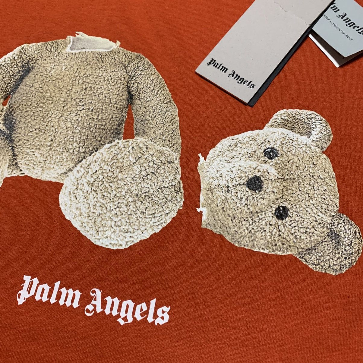 Palm Angels Palm Angels Small Classic Bear Orange Tee Size US S / EU 44-46 / 1 - 4 Thumbnail