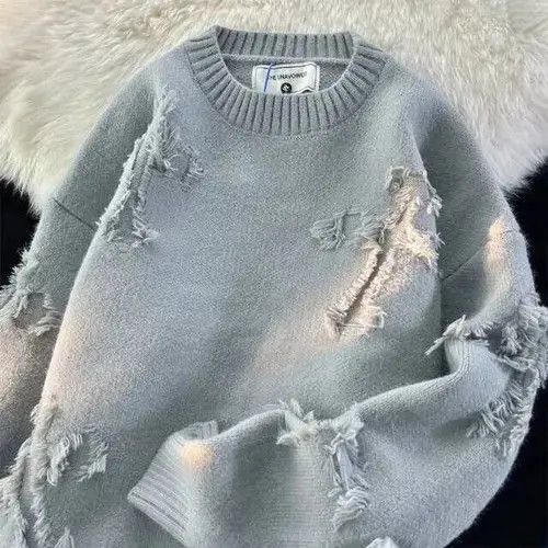 Aran Isles Knitwear × Japanese Brand Men's loose-fitting sweater with crosses Size US L / EU 52-54 / 3 - 4 Thumbnail