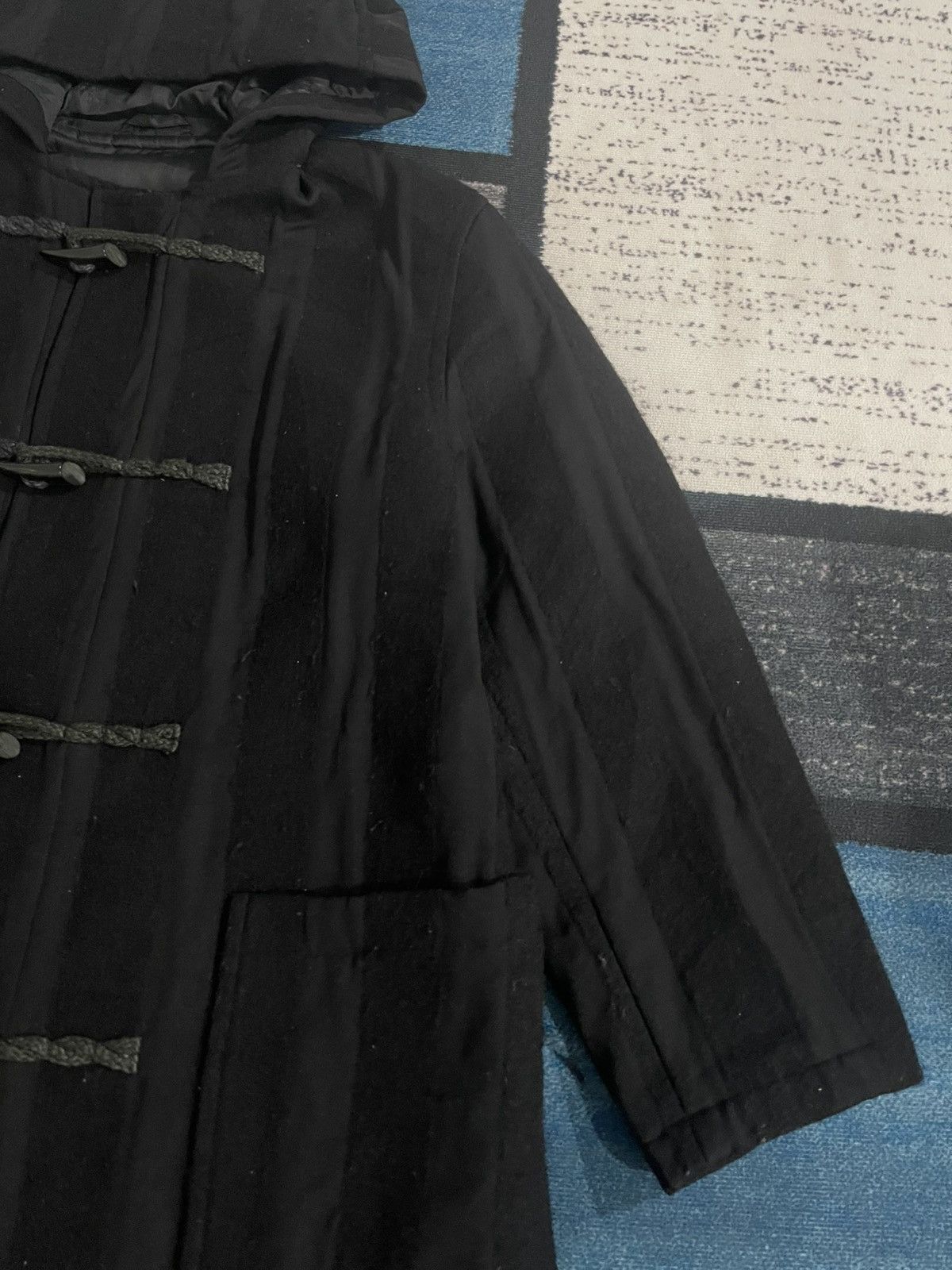 Yohji Yamamoto Vintage A.A.R Yohji Yamamoto Durban Hoodie Duffle Jacket Size US XL / EU 56 / 4 - 12 Thumbnail