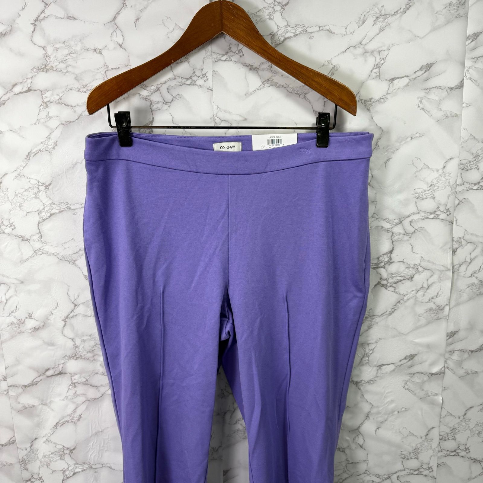 Macys On 34th Macys Women’s Pants sz 1X Purple NEW #G552 Size 39" - 3 Thumbnail