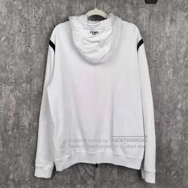 Fendi Fendi Women's XL White Cotton Hoodie . Size XL / US 12-14 / IT 48-50 - 2 Thumbnail