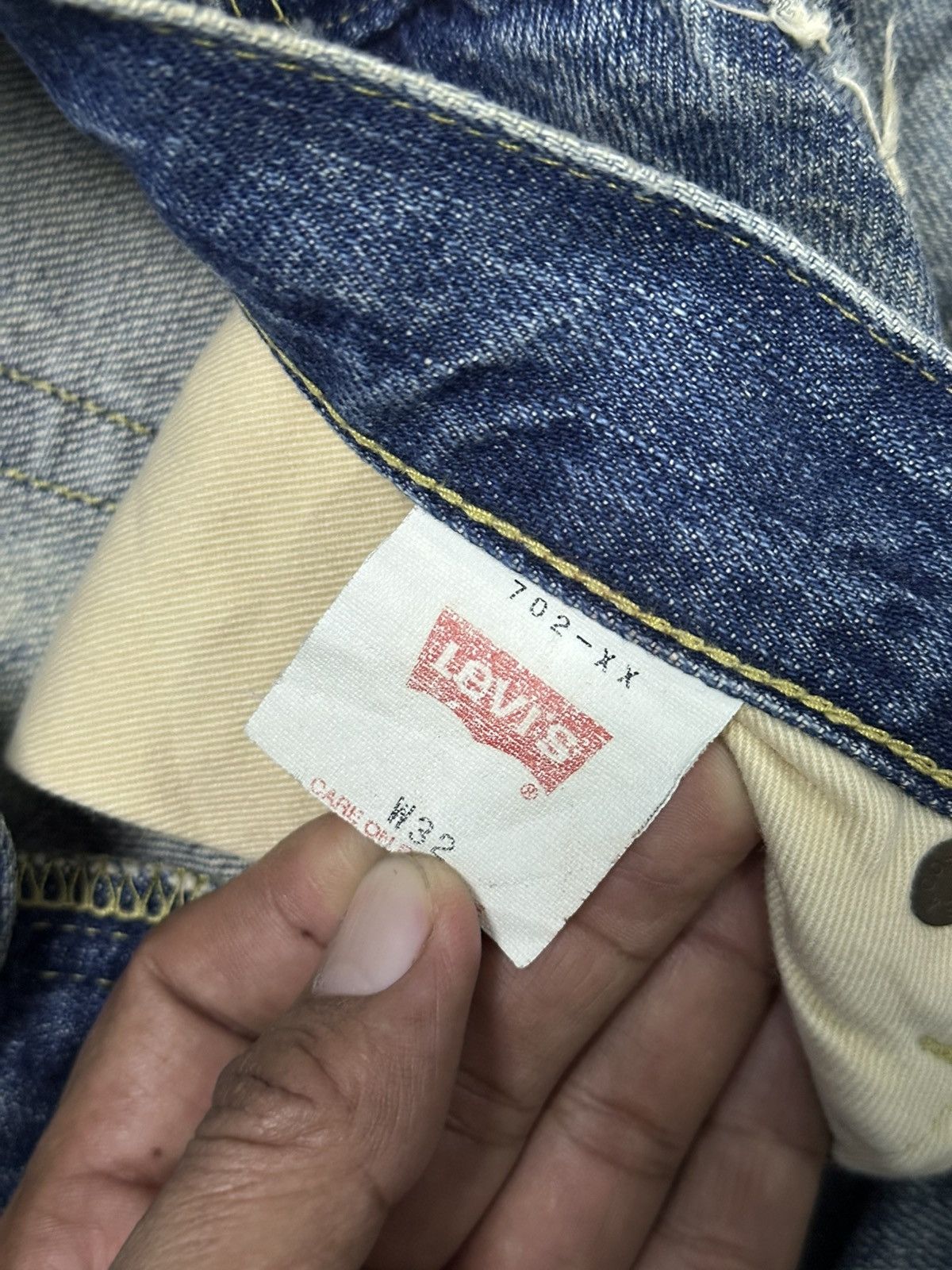 Levi's Distress Vintage Levis 702 Big E Buckle Back . Size US 32 / EU 48 - 10 Thumbnail