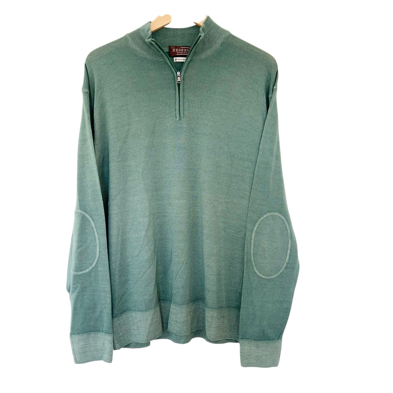 Other Reserve Patrick James Merino Wool Quarter Zip Sweater Sz XL Size US XL / EU 56 / 4 - 1 Thumbnail