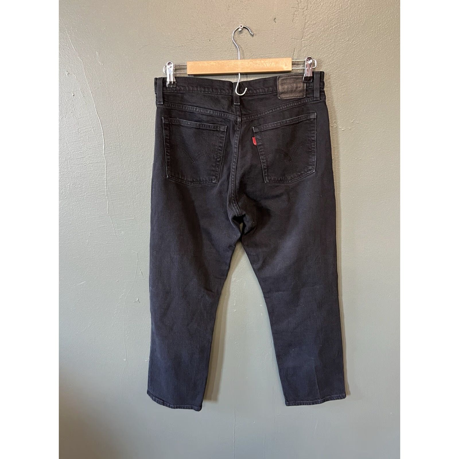 Levi's Levi's Wedgie Fit Pants Size 28 Black High Rise Straight Ankle Womens Mens? (note: final line) Size 28" / US 6 / IT 42 - 2 Thumbnail