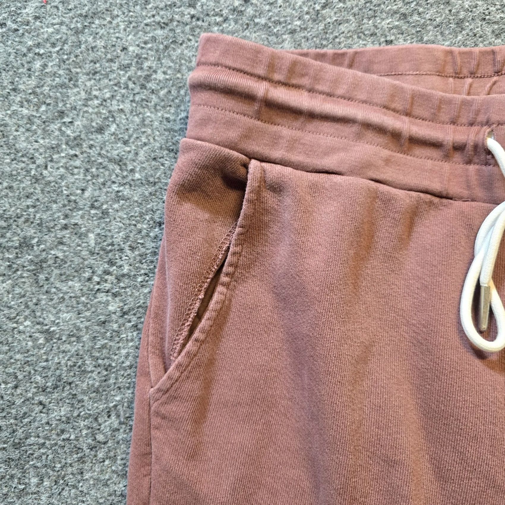 Vintage Mate Pants Women Size Small Pink Brown Jogger Sweatpants Pull On Lounge Casual Size 28" / US 6 / IT 42 - 3 Thumbnail