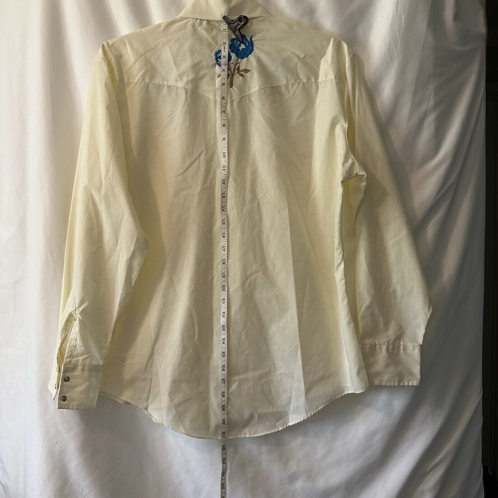 Other Campus Rugged Western Shirt Sz LR Yellow Snaps Embroidered Size US L / EU 52-54 / 3 - 8 Thumbnail