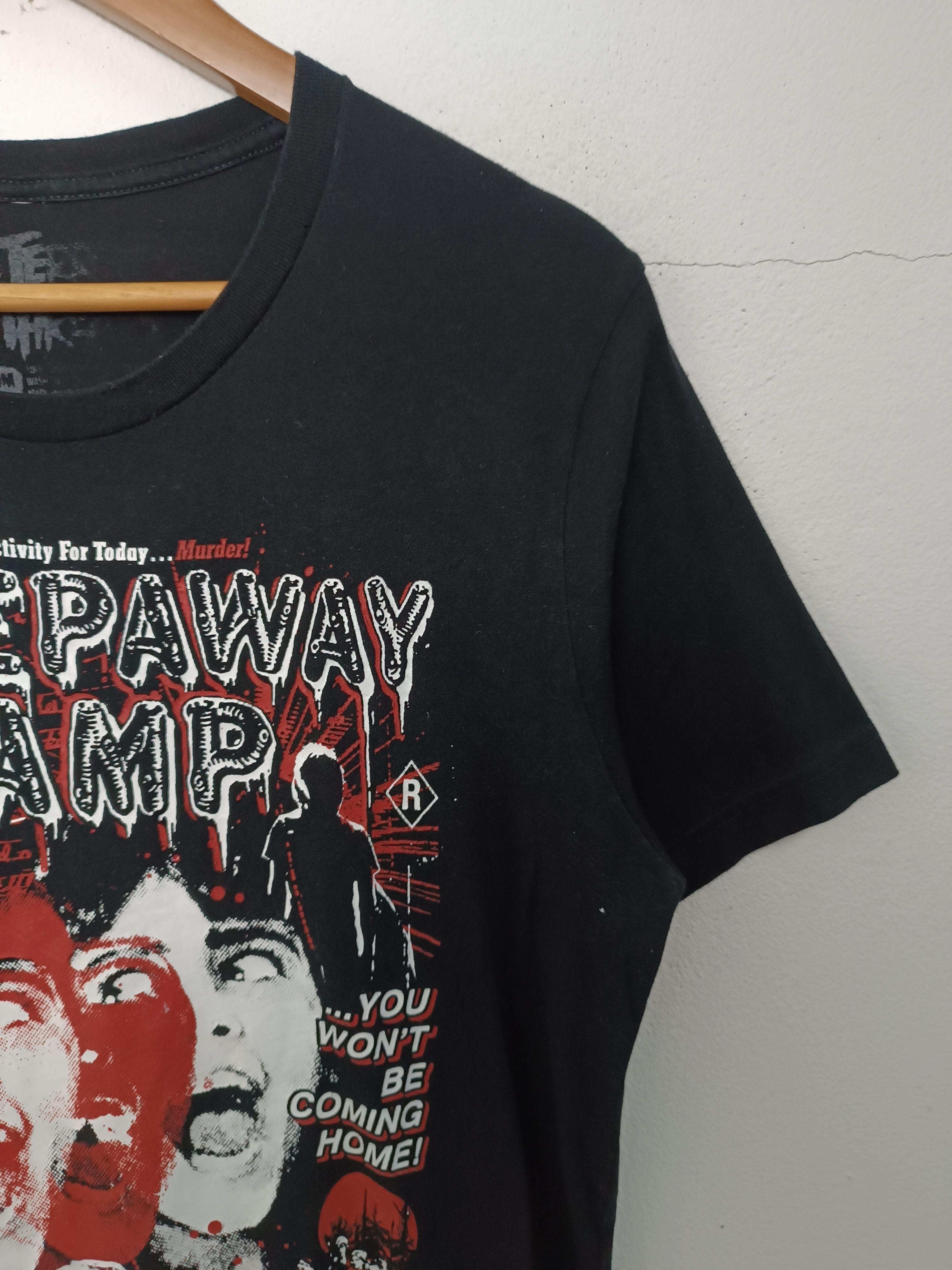 Other VINTAGE SLEEPAWAY CAMP 1983 HORROR CRIME MOVIE TEE SLASHER Size US M / EU 48-50 / 2 - 6 Thumbnail
