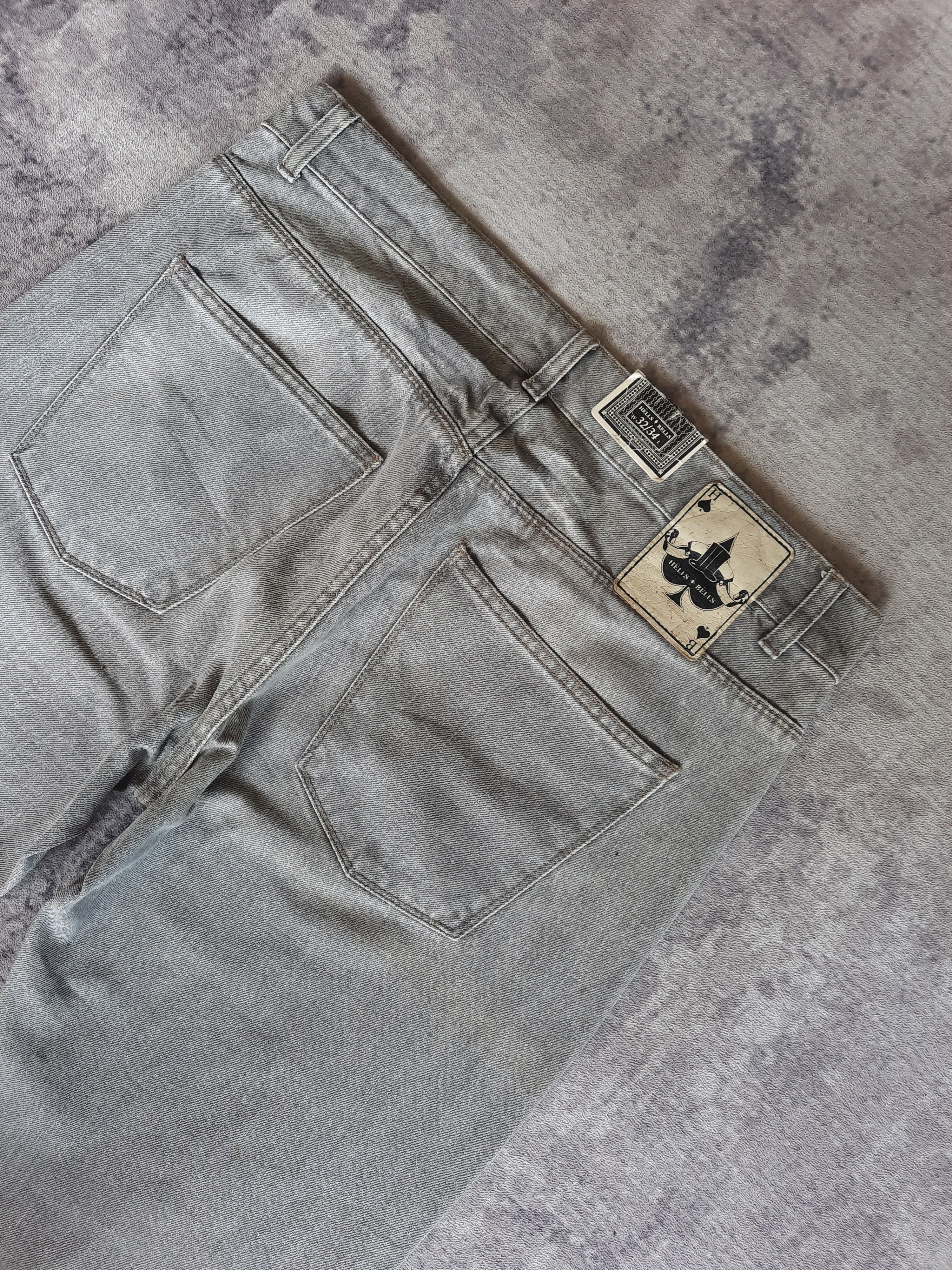 Hells Bells 🔥Hells bells stonewash gray denim jeans Size US 32 / EU 48 - 4 Thumbnail