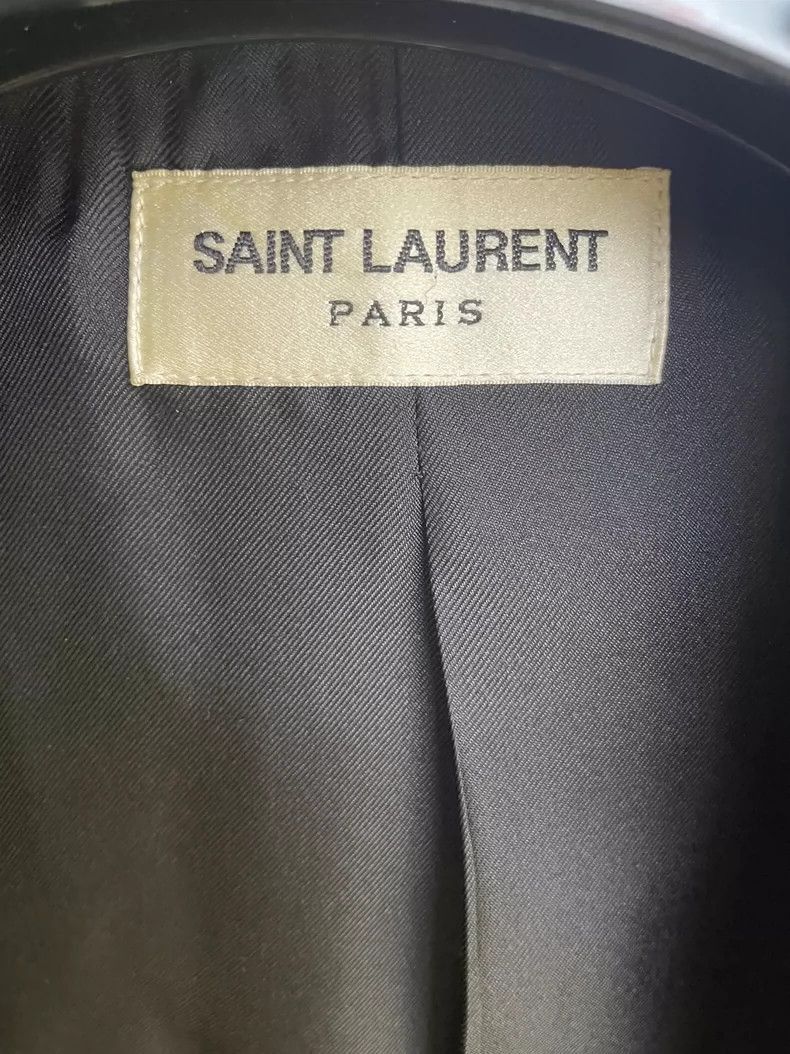 Saint Laurent Paris Saint Laurent Paris Black velvet melon collar wool coat-250 Size US S / EU 44-46 / 1 - 3 Thumbnail