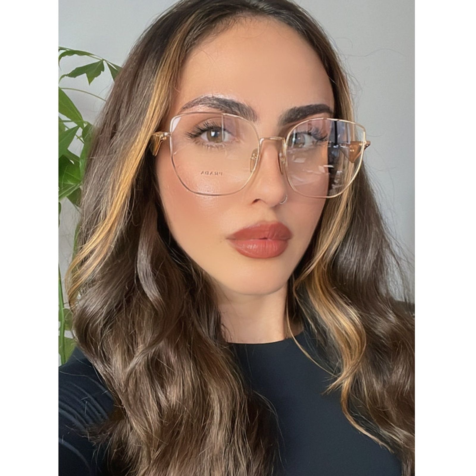 Prada NEW Prada PRA54VD Eyeglasses Frames in Gold White Size ONE SIZE - 1 Thumbnail