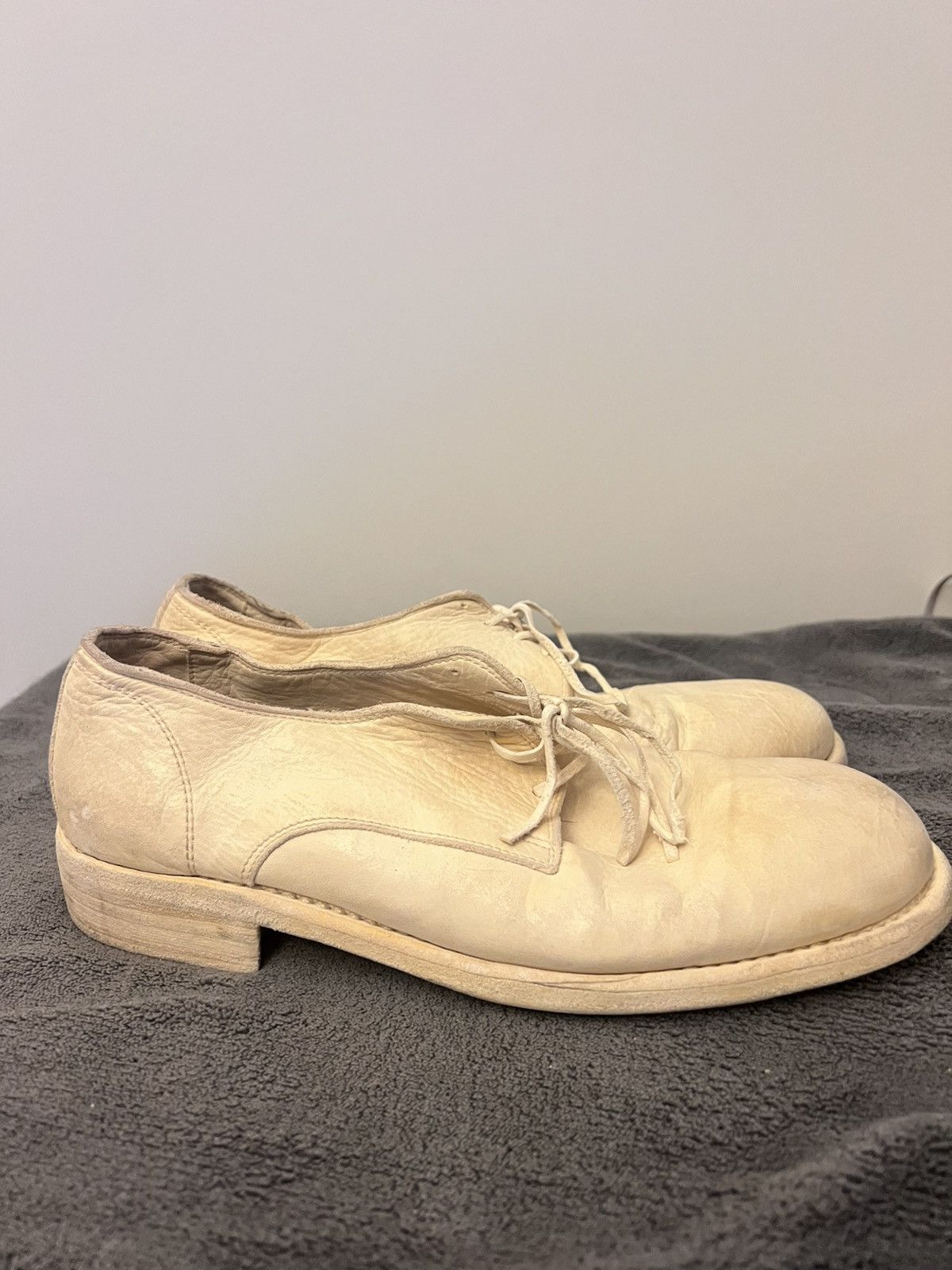 Guidi Guidi Suede white shoes Size US 7 / EU 40 - 2 Thumbnail