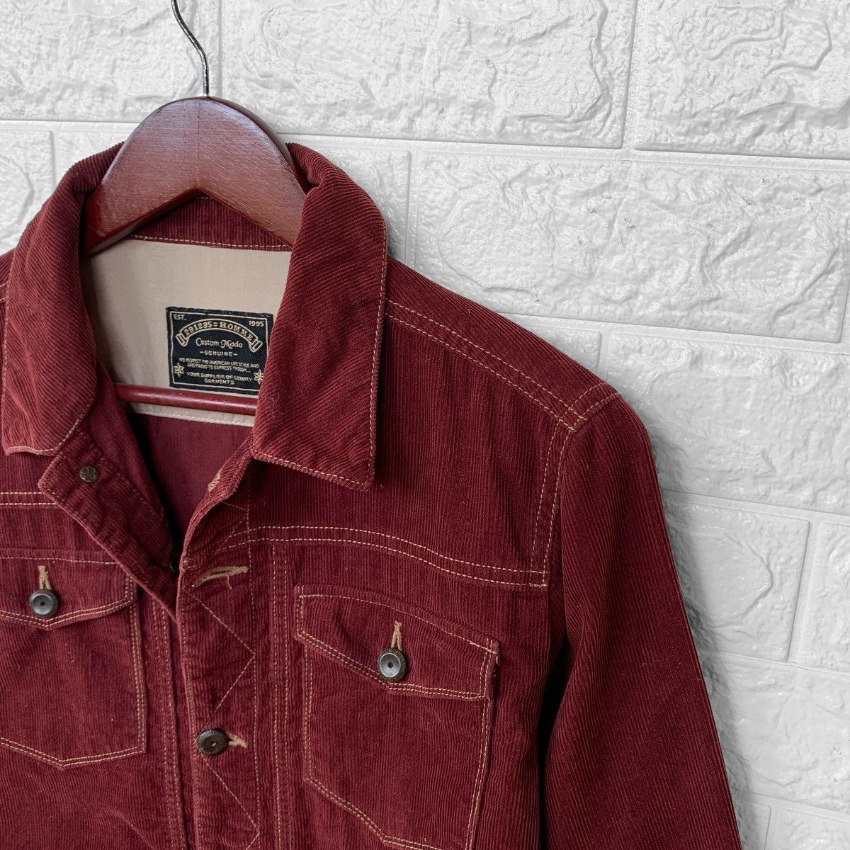 Other 291295 Homme Custom Made Corduroy Jacket Made In Japan Size US S / EU 44-46 / 1 - 6 Thumbnail