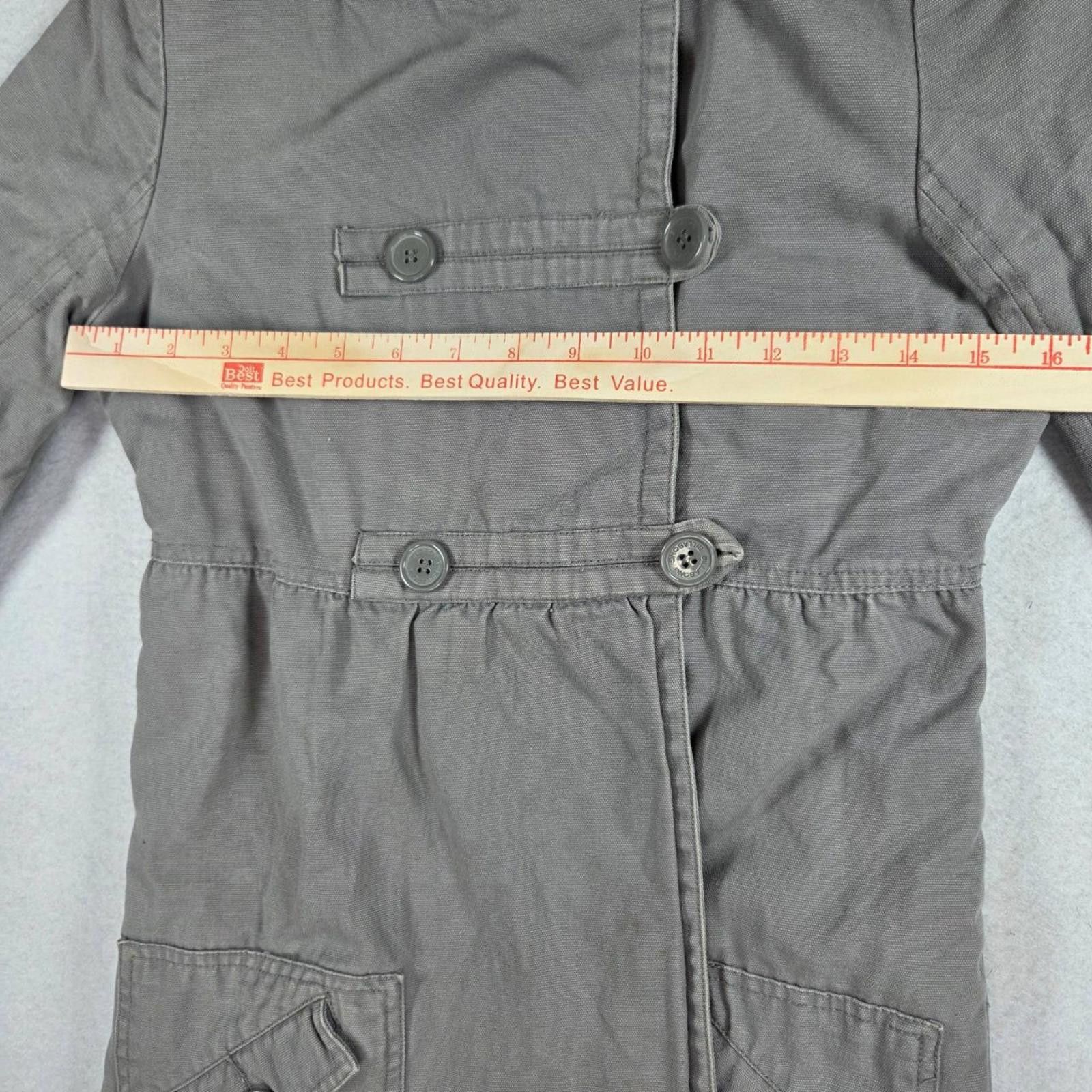 Billabong Billabong Trench Coat Small Gray Vintage Double Breasted Size S / US 4 / IT 40 - 8 Thumbnail