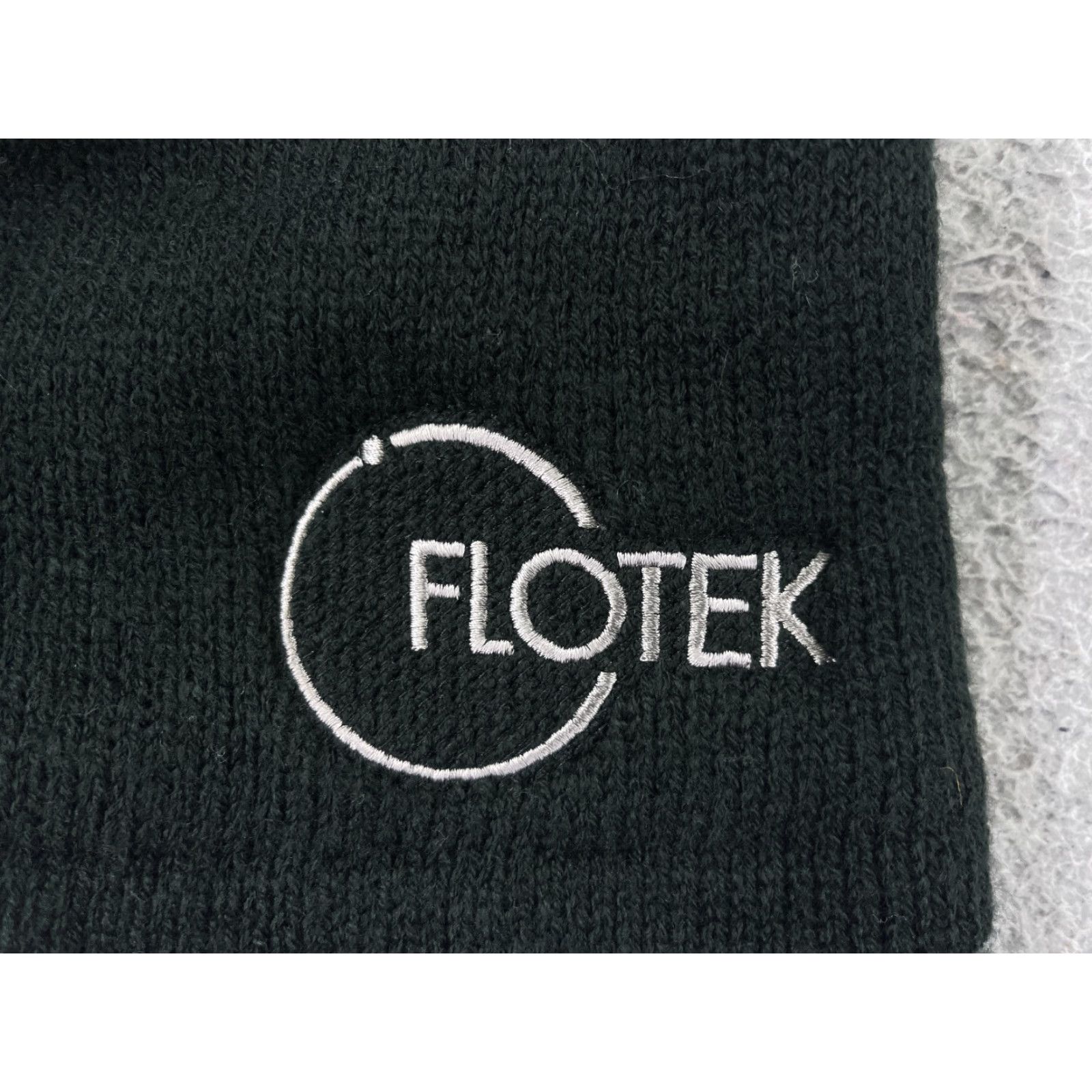 Port & Company Port & Company Flotek Beanie Toque Beanie Adult One Size Black Knit Embroidered Acrylic Poly Lined Adjustable Lined Unisex Hats Men Women Womens Mens Size ONE SIZE - 2 Thumbnail