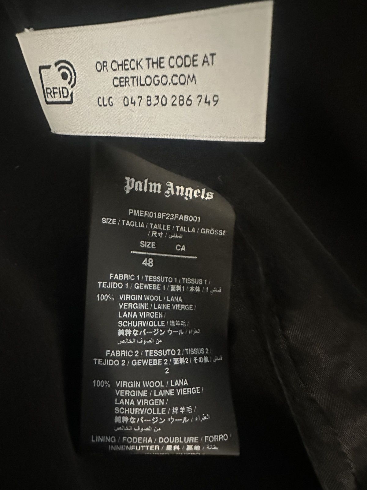 Palm Angels Palm Angels University Jacket -M Size US M / EU 48-50 / 2 - 7 Thumbnail