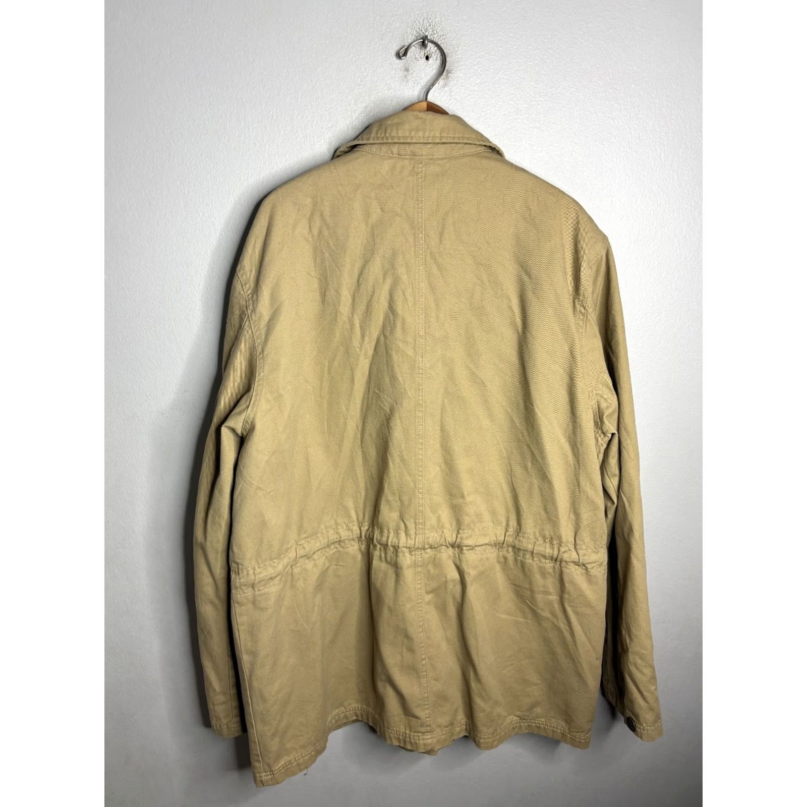 Timberland VINTAGE Timberland Weather Gear Jacket Mens Utility Weathergear 90s Beige XL Regular Zipper Full Zip Lined Cotton Canvas Hiking Outdoor Size US XL / EU 56 / 4 - 6 Thumbnail