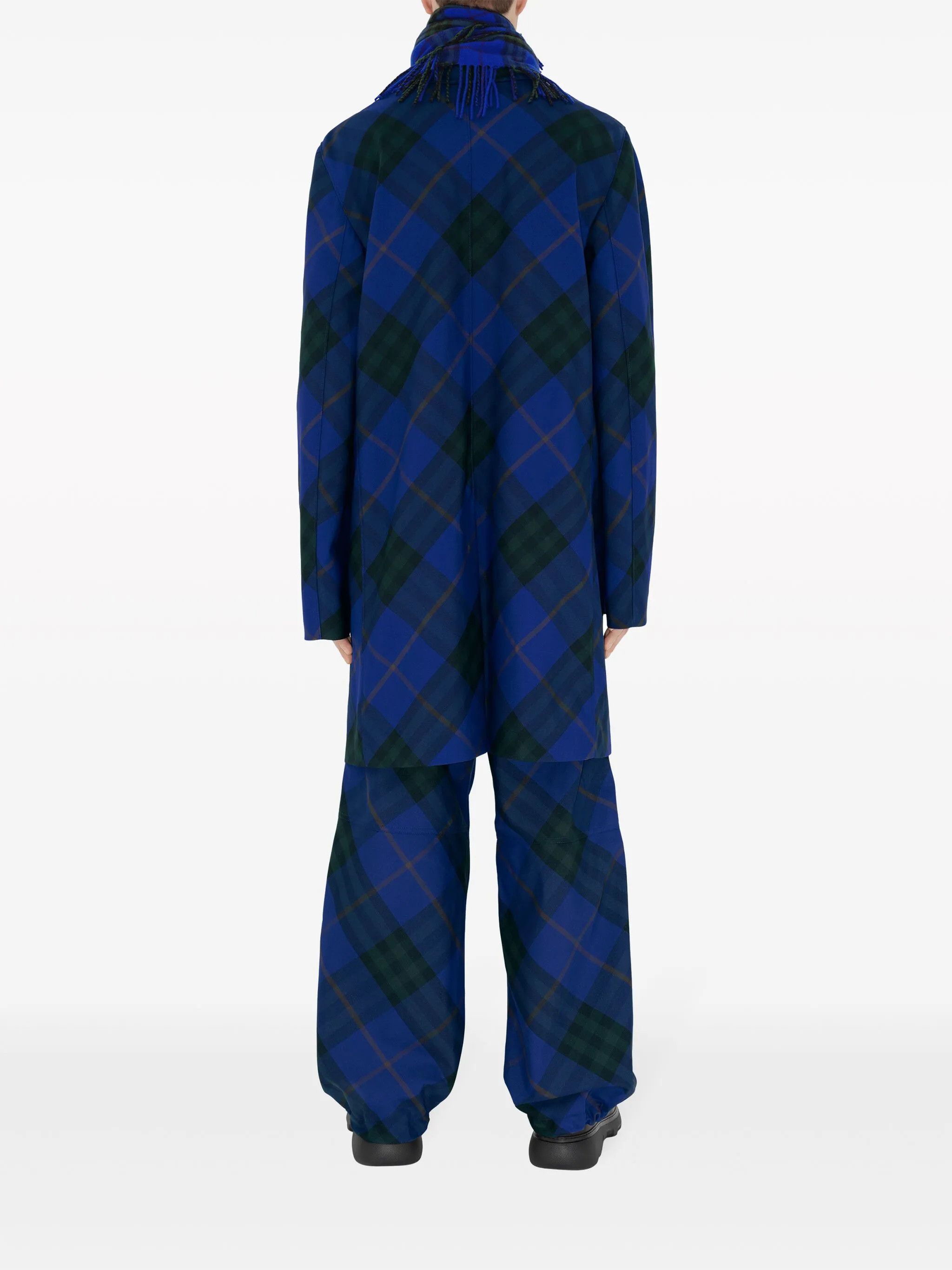 Burberry BURBERRY Knight IP check blue car coat Size 38 US / 48 IT Size US M / EU 48-50 / 2 - 4 Thumbnail