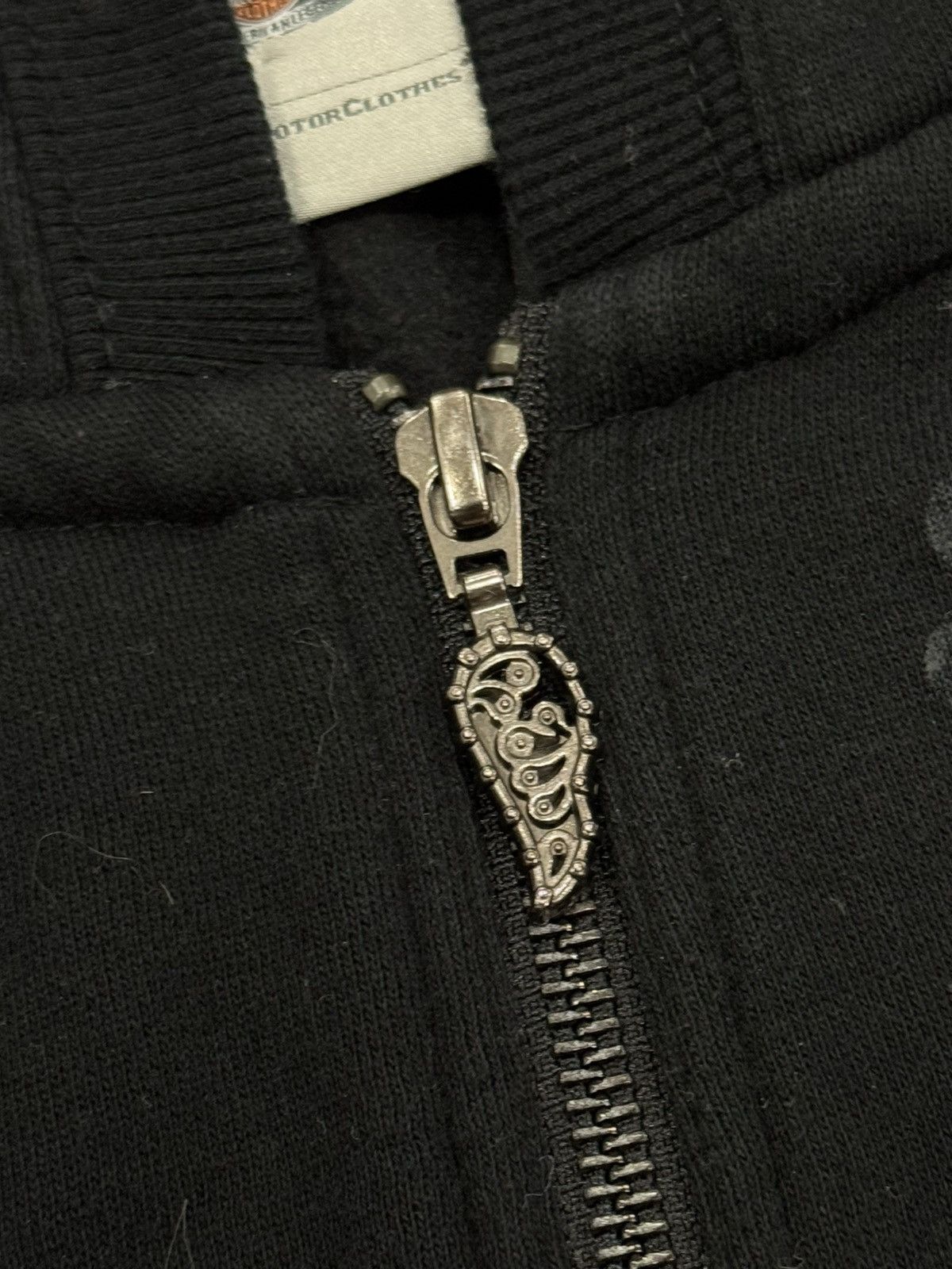 Harley Davidson Vintage 2012 Harley-Davidson Women’s Rhinestone Zip Hoodie Size L / US 10 / IT 46 - 3 Thumbnail