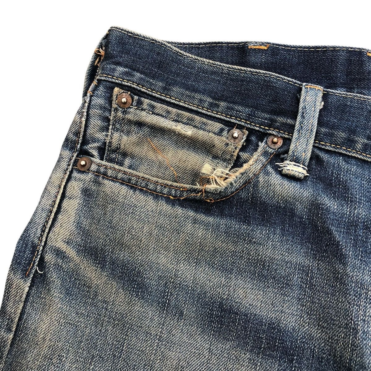 Levi's Vintage Clothing Vintage 70s Levis LVC Big E Distressed Selvedge Denim Size US 29 - 4 Thumbnail