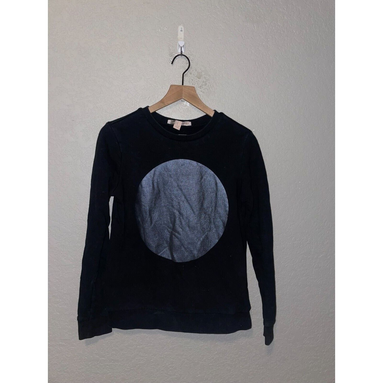 Forever 21 Womens Forever 21 Contemporary Sweatshirt Black Crewneck Y2K Size M / US 6-8 / IT 42-44 - 1 Thumbnail