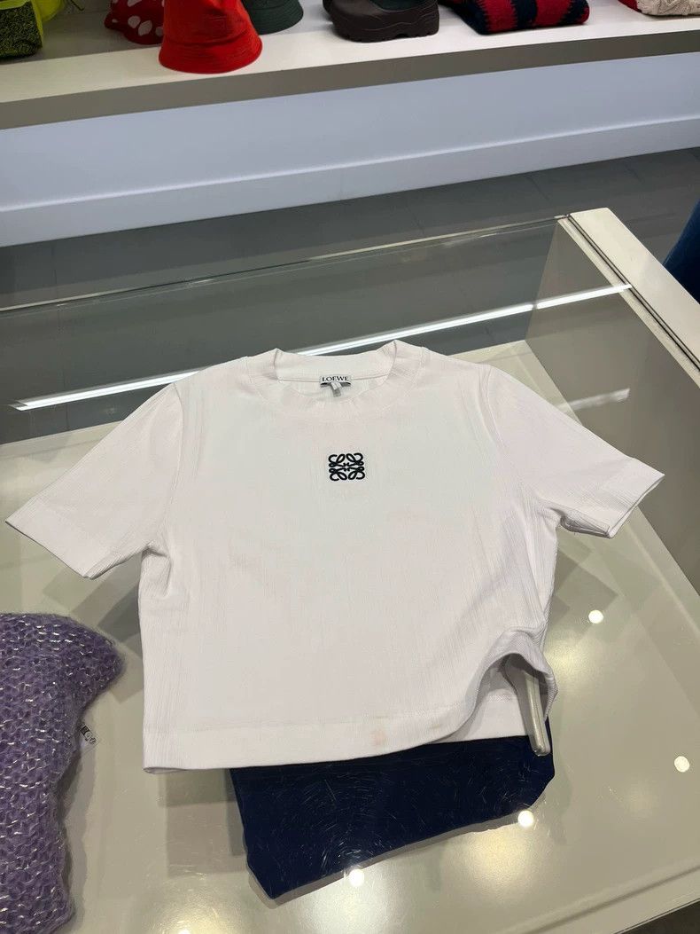Loewe LOEWE Logo embroidered short sleeve T-shirt Size L / US 10 / IT 46 - 2 Thumbnail