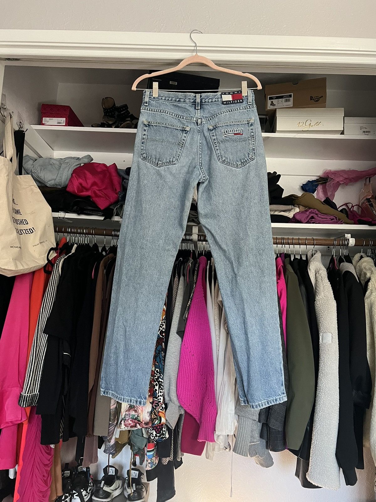 Tommy Hilfiger × Vintage Vintage 90s Tommy Hilfiger distressed relaxed fit jeans Size 27" / US 4 / IT 40 - 1 Thumbnail