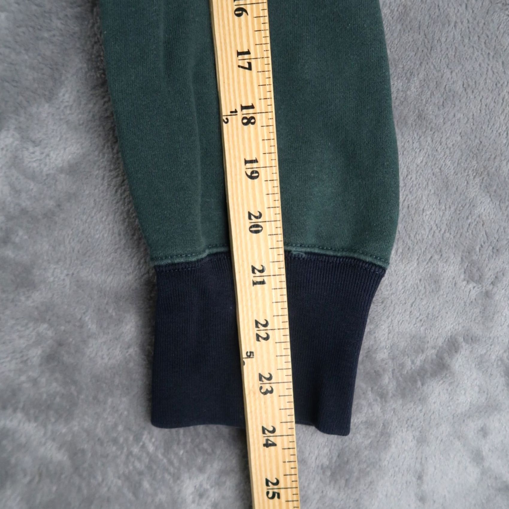 Uniqlo VINTAGE Uniqlo Hoodie Mens XL Blue Green Two Tone Sweatshirt French Terry Cotton Size US XL / EU 56 / 4 - 6 Thumbnail