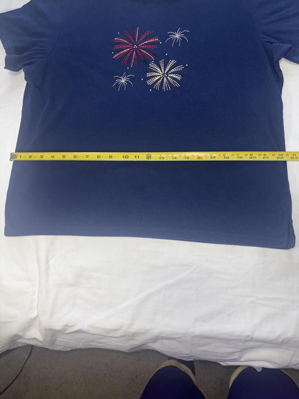 Designer Vintage Studio Works Fireworks Graphic Tee - Navy Blue Size XL / US 12-14 / IT 48-50 - 6 Thumbnail