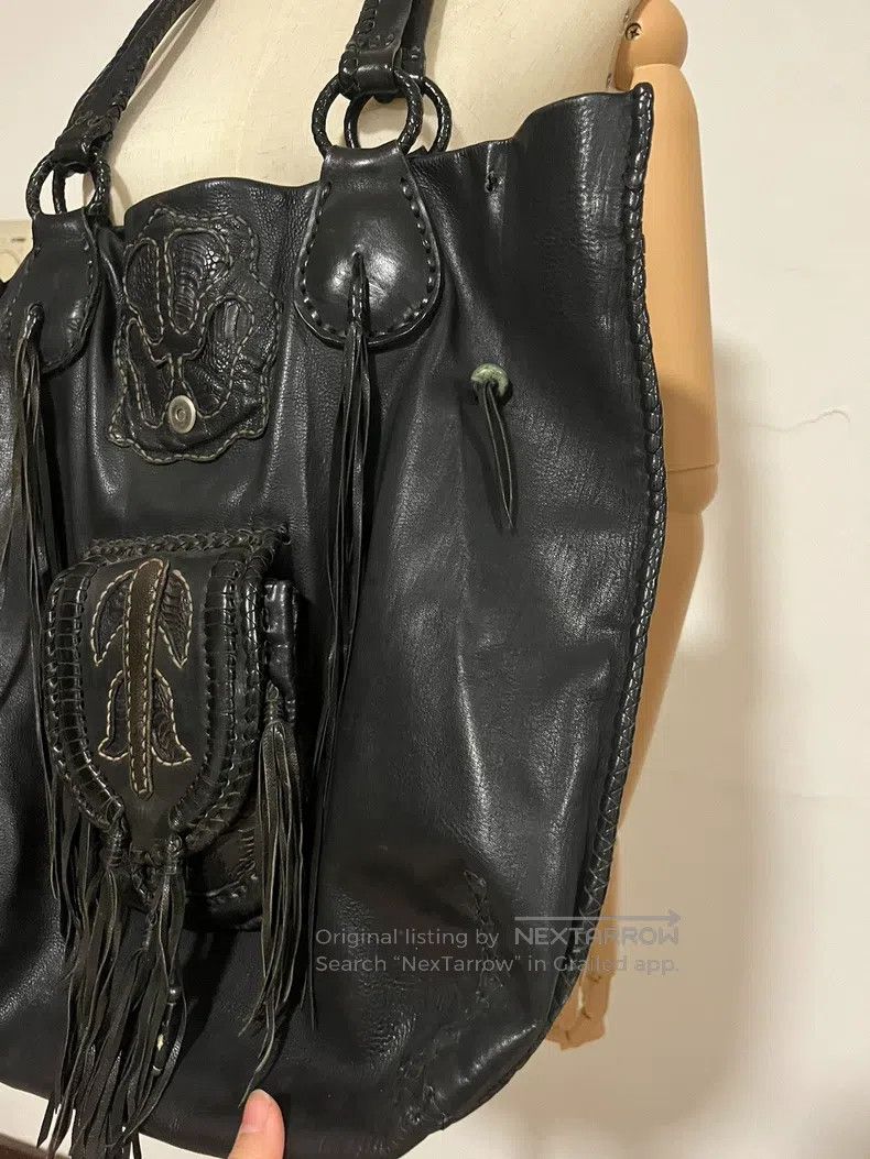 Share Spirit Homme share spirit Handbag, tote bag with fringed amber decorati Size ONE SIZE - 6 Thumbnail